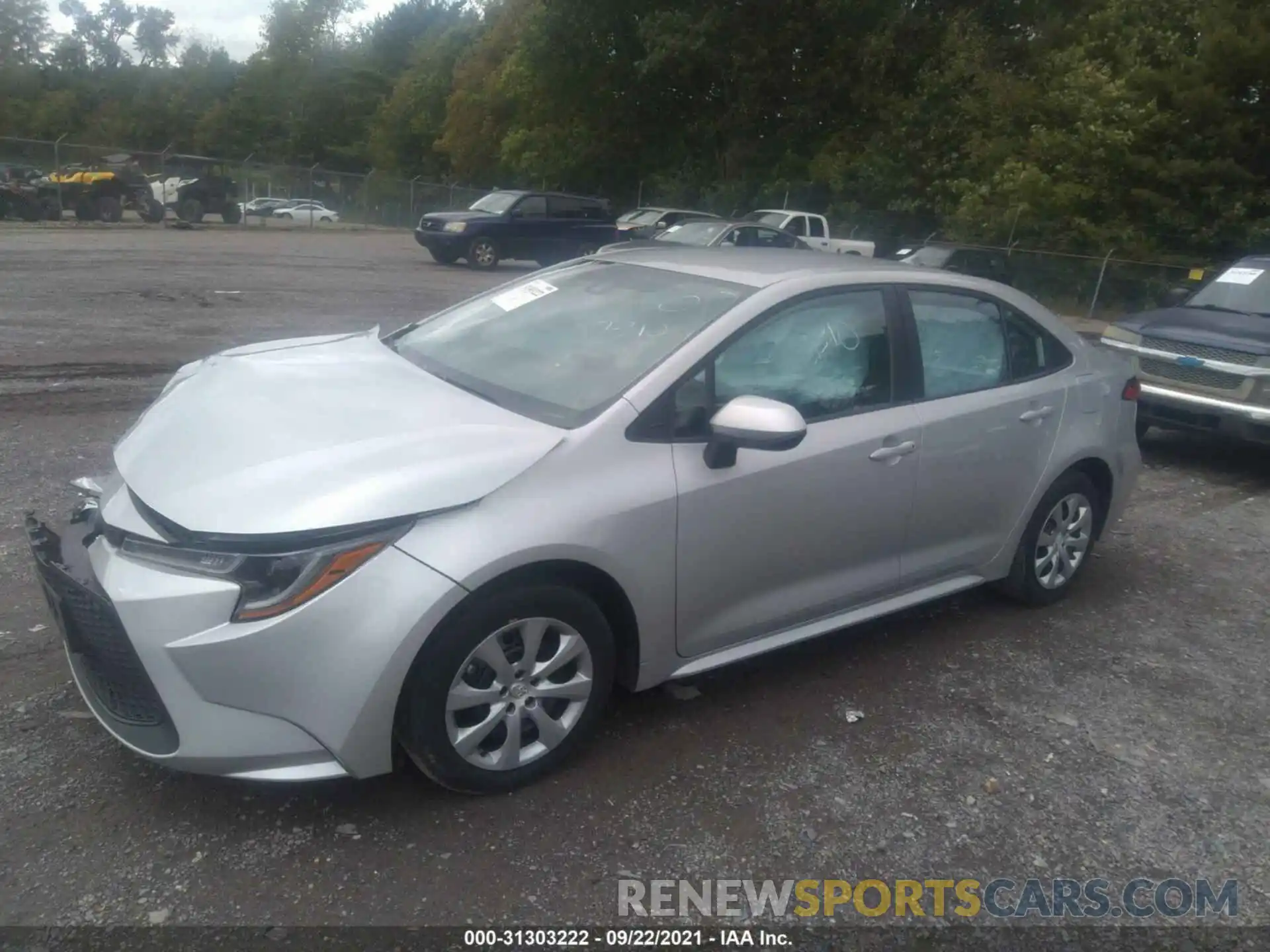 2 Photograph of a damaged car 5YFEPRAE0LP018430 TOYOTA COROLLA 2020