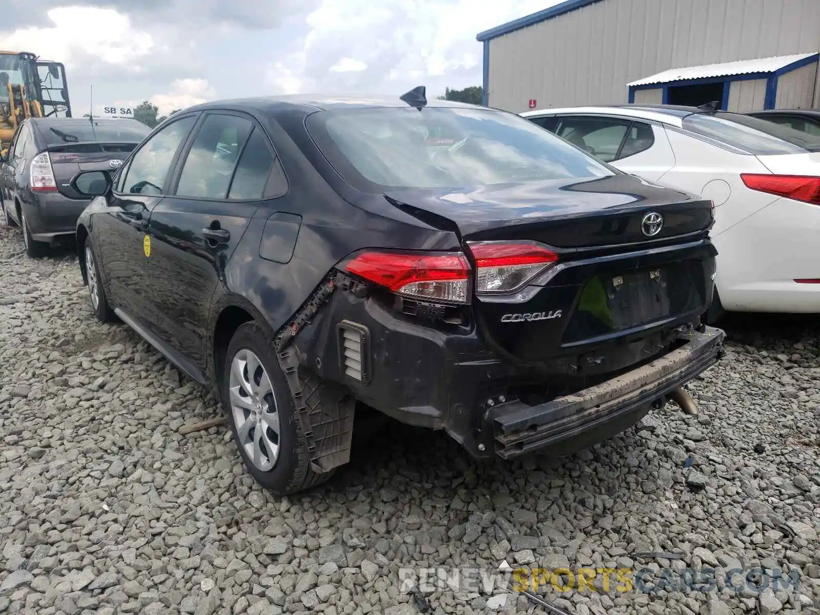 3 Photograph of a damaged car 5YFEPRAE0LP019240 TOYOTA COROLLA 2020