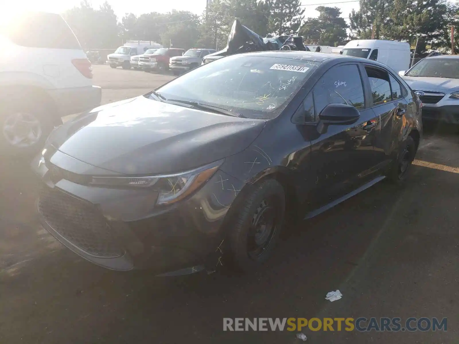 2 Photograph of a damaged car 5YFEPRAE0LP019562 TOYOTA COROLLA 2020