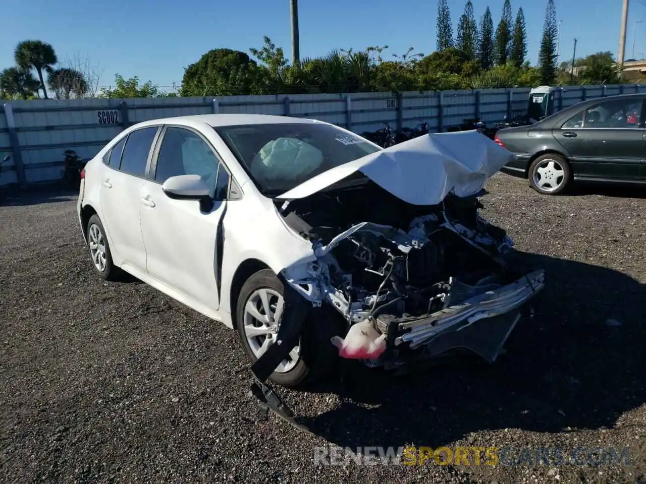 1 Photograph of a damaged car 5YFEPRAE0LP020016 TOYOTA COROLLA 2020