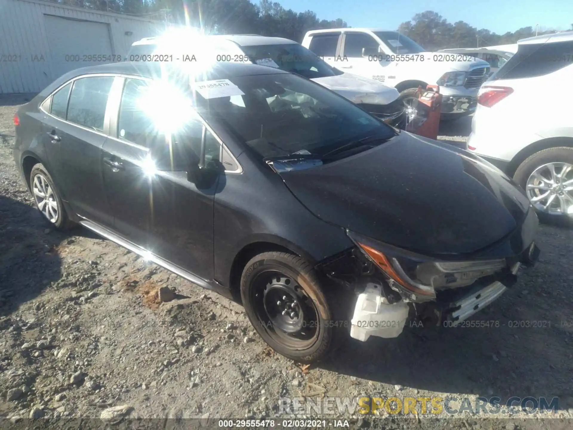 1 Photograph of a damaged car 5YFEPRAE0LP020517 TOYOTA COROLLA 2020