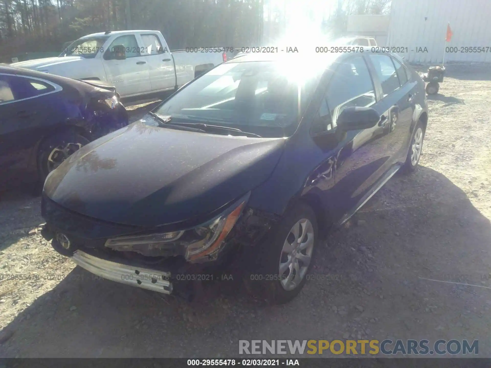 2 Photograph of a damaged car 5YFEPRAE0LP020517 TOYOTA COROLLA 2020