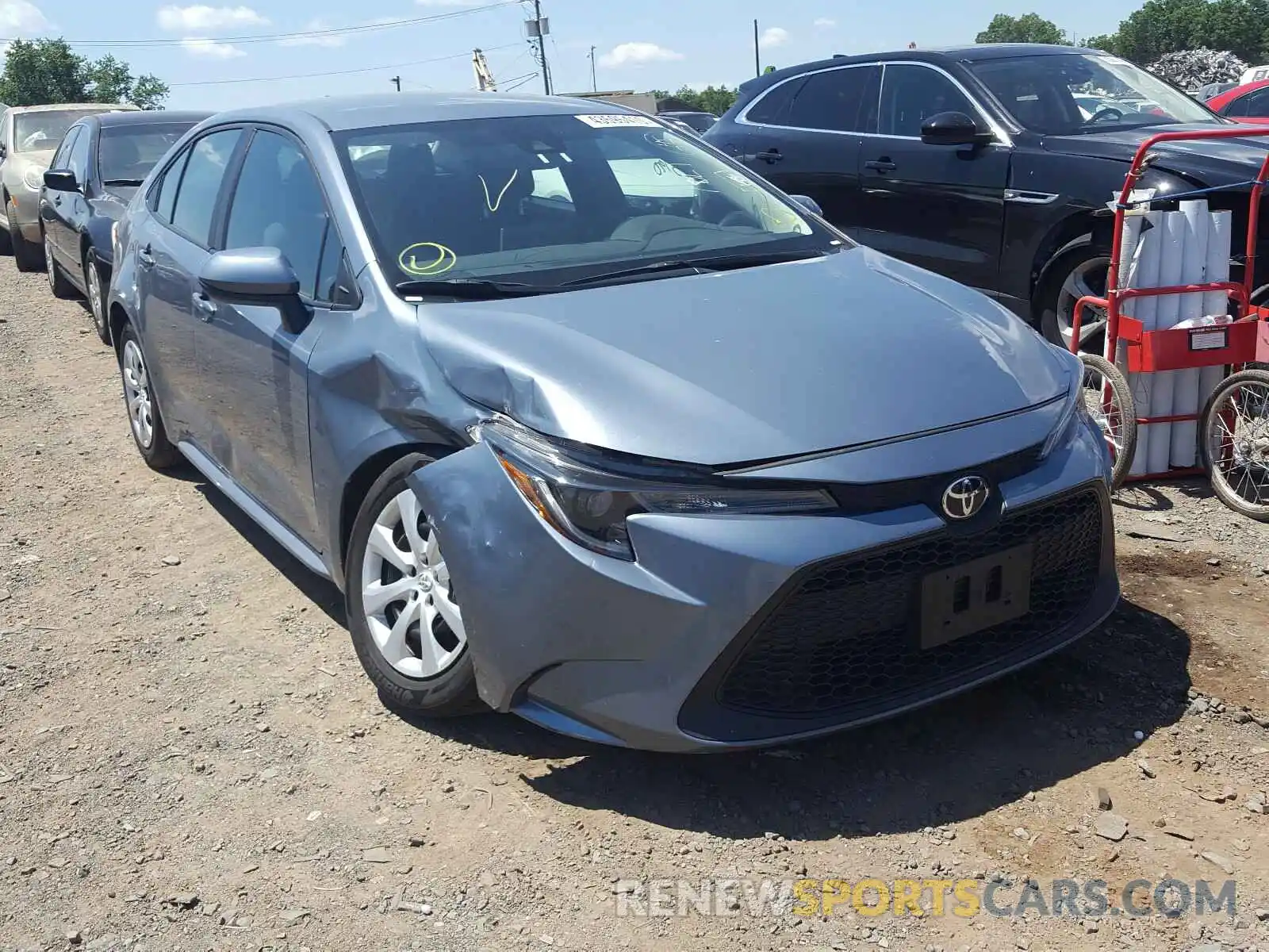 1 Photograph of a damaged car 5YFEPRAE0LP020680 TOYOTA COROLLA 2020