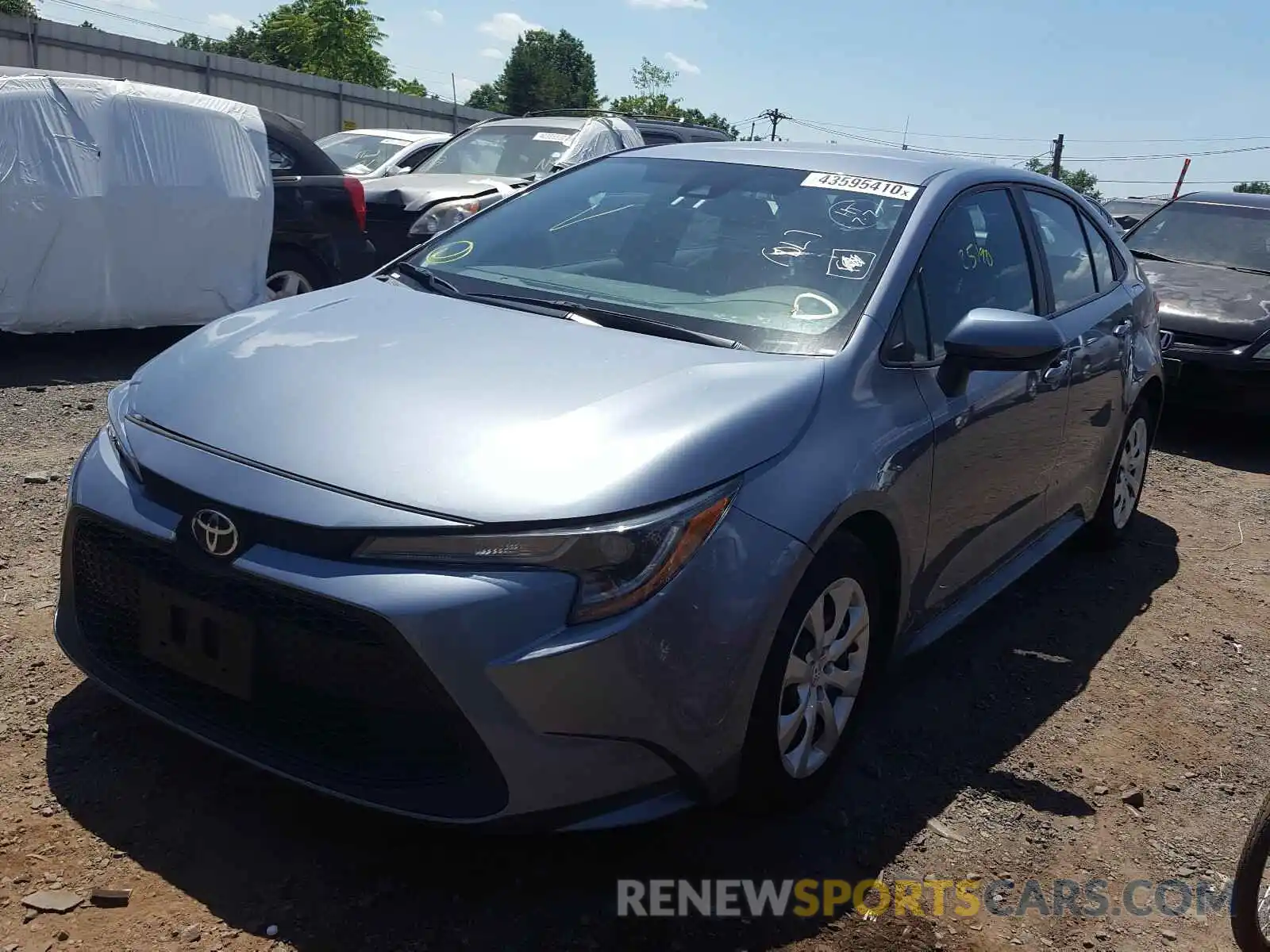 2 Photograph of a damaged car 5YFEPRAE0LP020680 TOYOTA COROLLA 2020