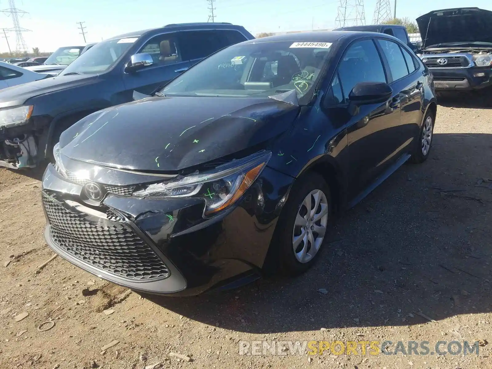 2 Photograph of a damaged car 5YFEPRAE0LP020792 TOYOTA COROLLA 2020