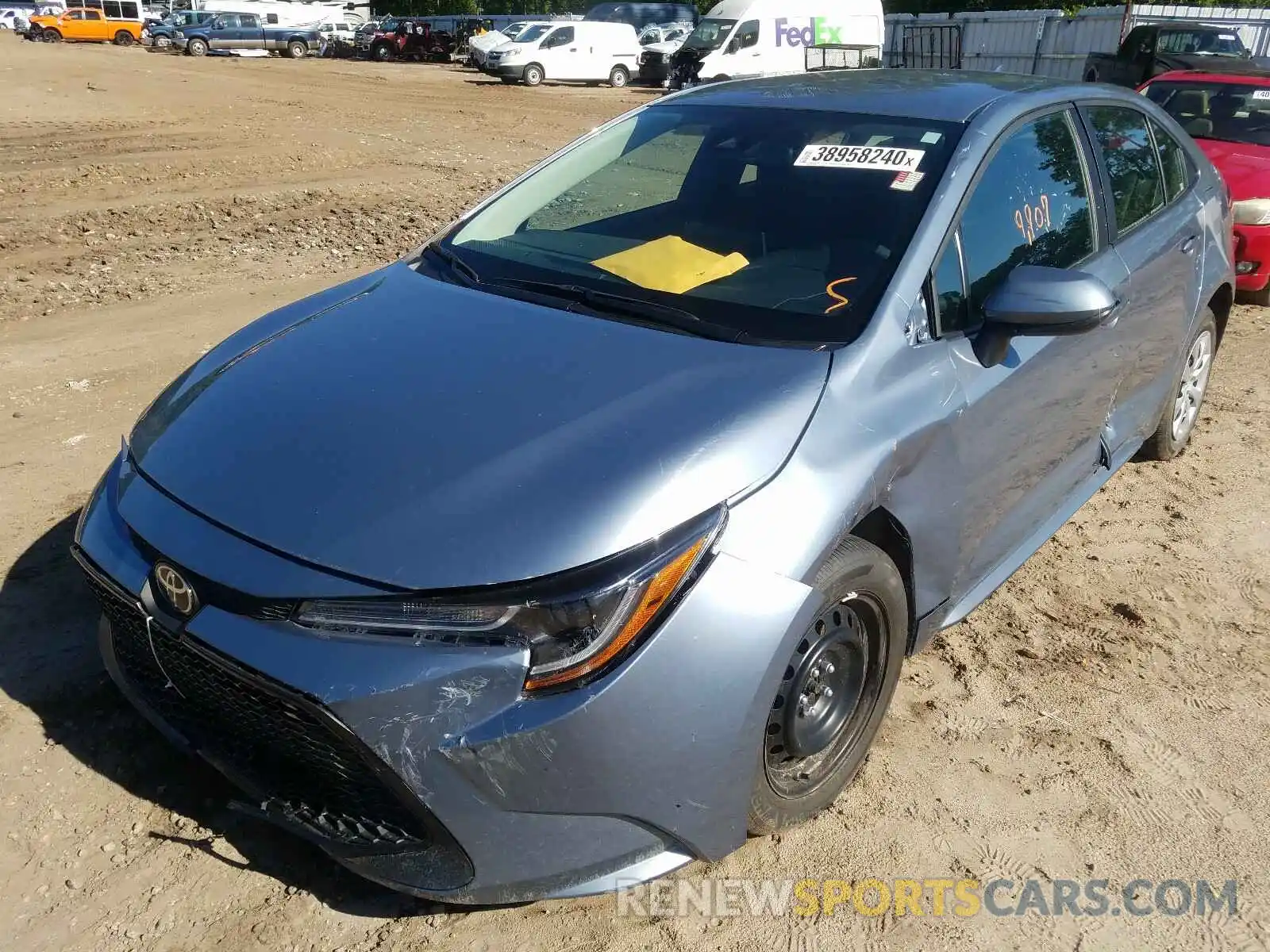 2 Photograph of a damaged car 5YFEPRAE0LP022025 TOYOTA COROLLA 2020