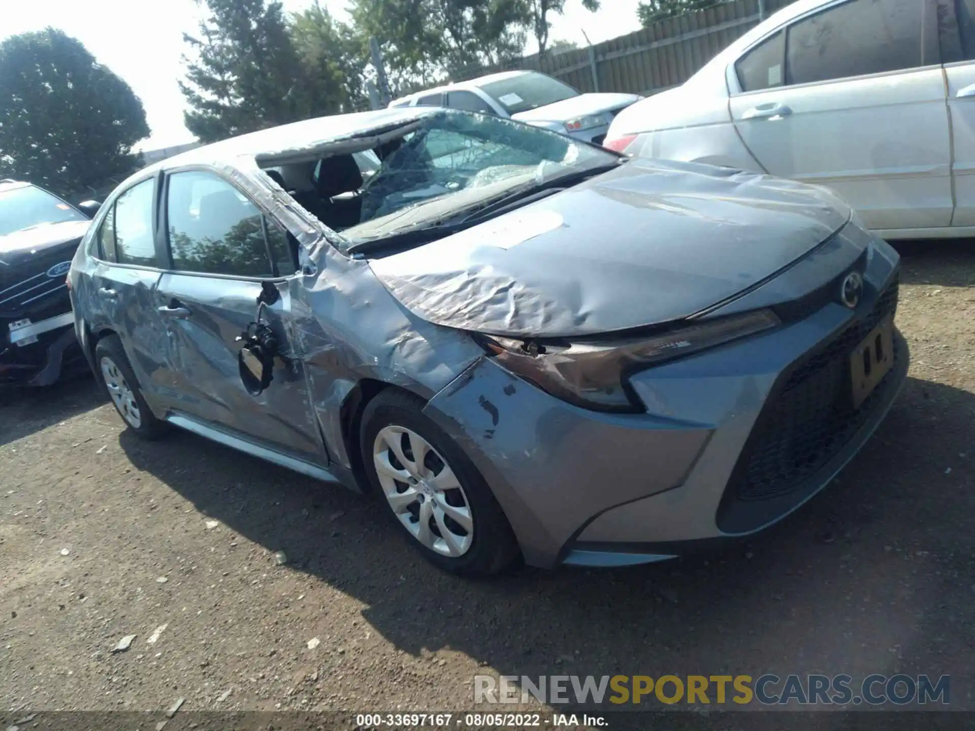 1 Photograph of a damaged car 5YFEPRAE0LP022896 TOYOTA COROLLA 2020