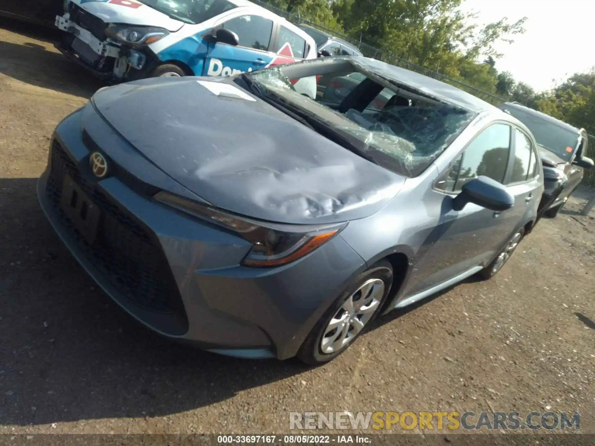 2 Photograph of a damaged car 5YFEPRAE0LP022896 TOYOTA COROLLA 2020