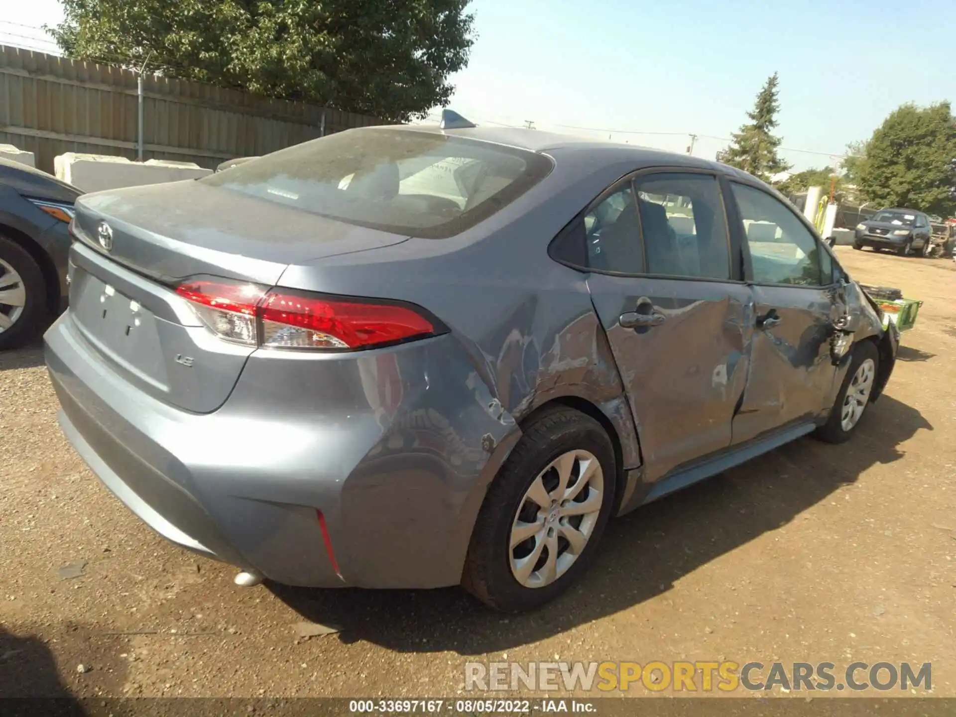 4 Photograph of a damaged car 5YFEPRAE0LP022896 TOYOTA COROLLA 2020