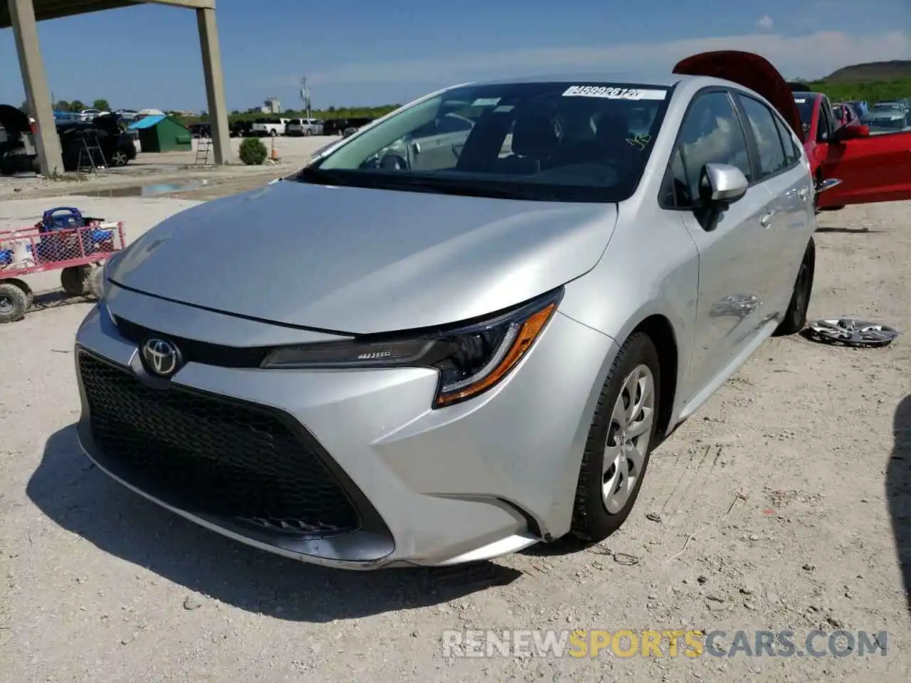 2 Photograph of a damaged car 5YFEPRAE0LP023823 TOYOTA COROLLA 2020