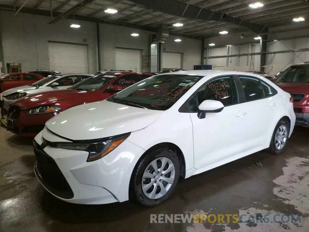 2 Photograph of a damaged car 5YFEPRAE0LP023854 TOYOTA COROLLA 2020