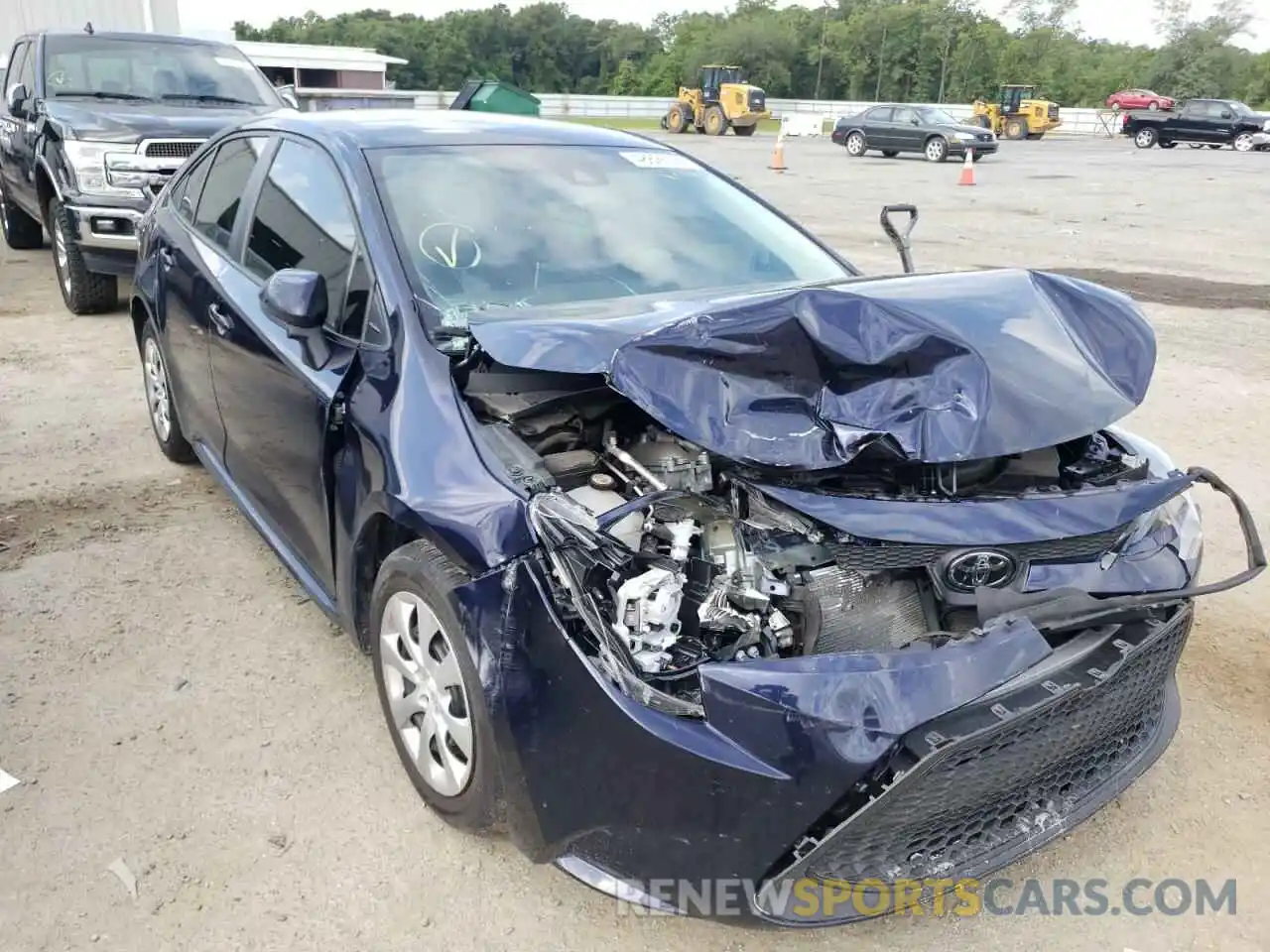 1 Photograph of a damaged car 5YFEPRAE0LP025071 TOYOTA COROLLA 2020