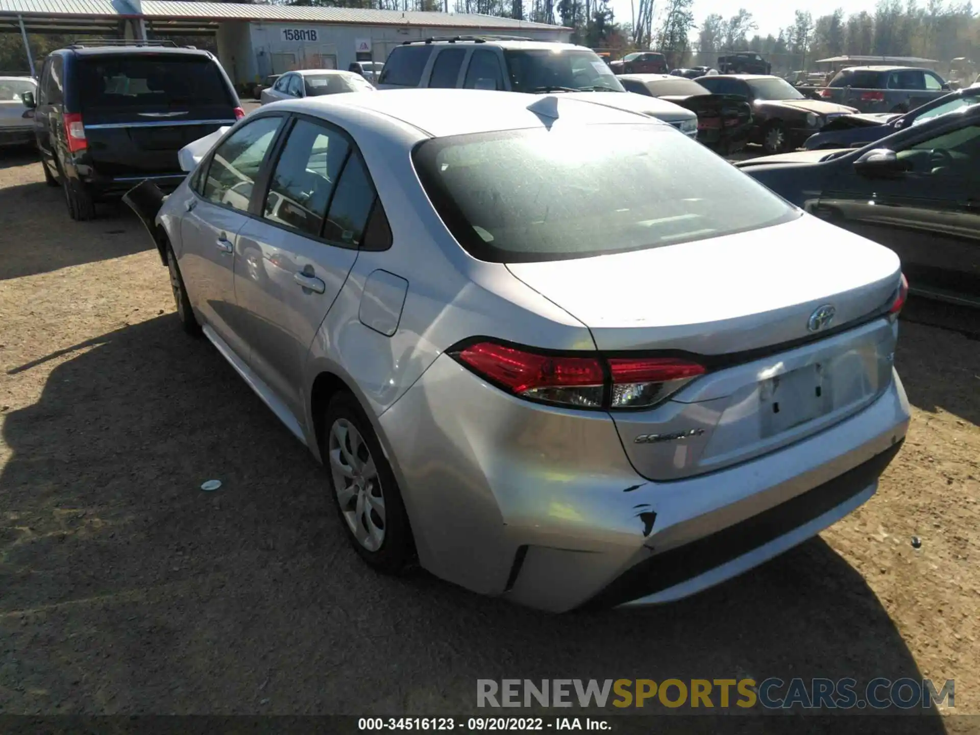 3 Photograph of a damaged car 5YFEPRAE0LP025328 TOYOTA COROLLA 2020