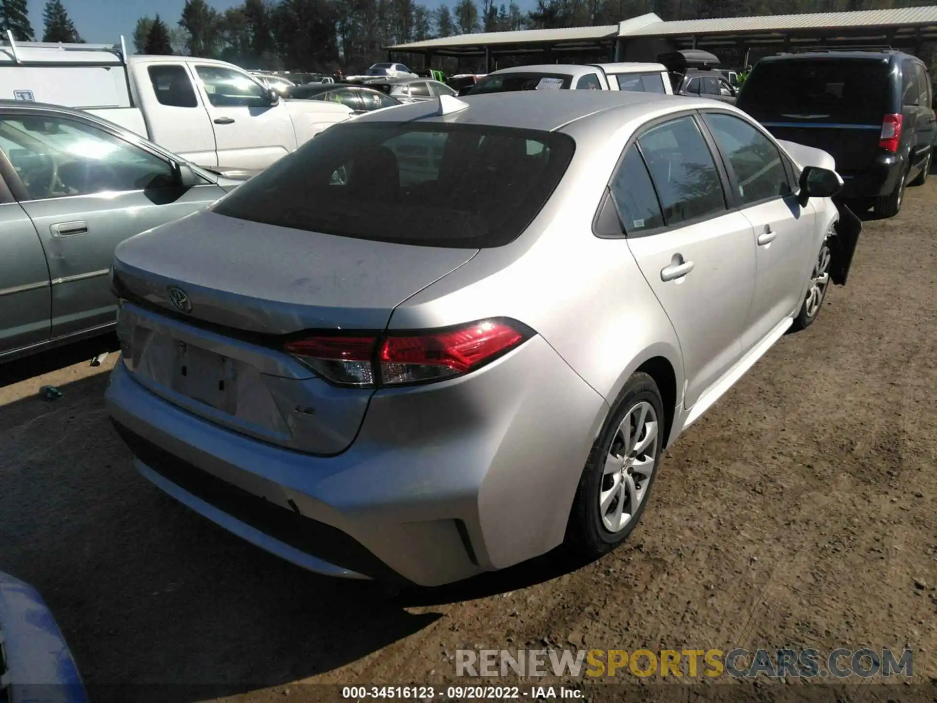 4 Photograph of a damaged car 5YFEPRAE0LP025328 TOYOTA COROLLA 2020