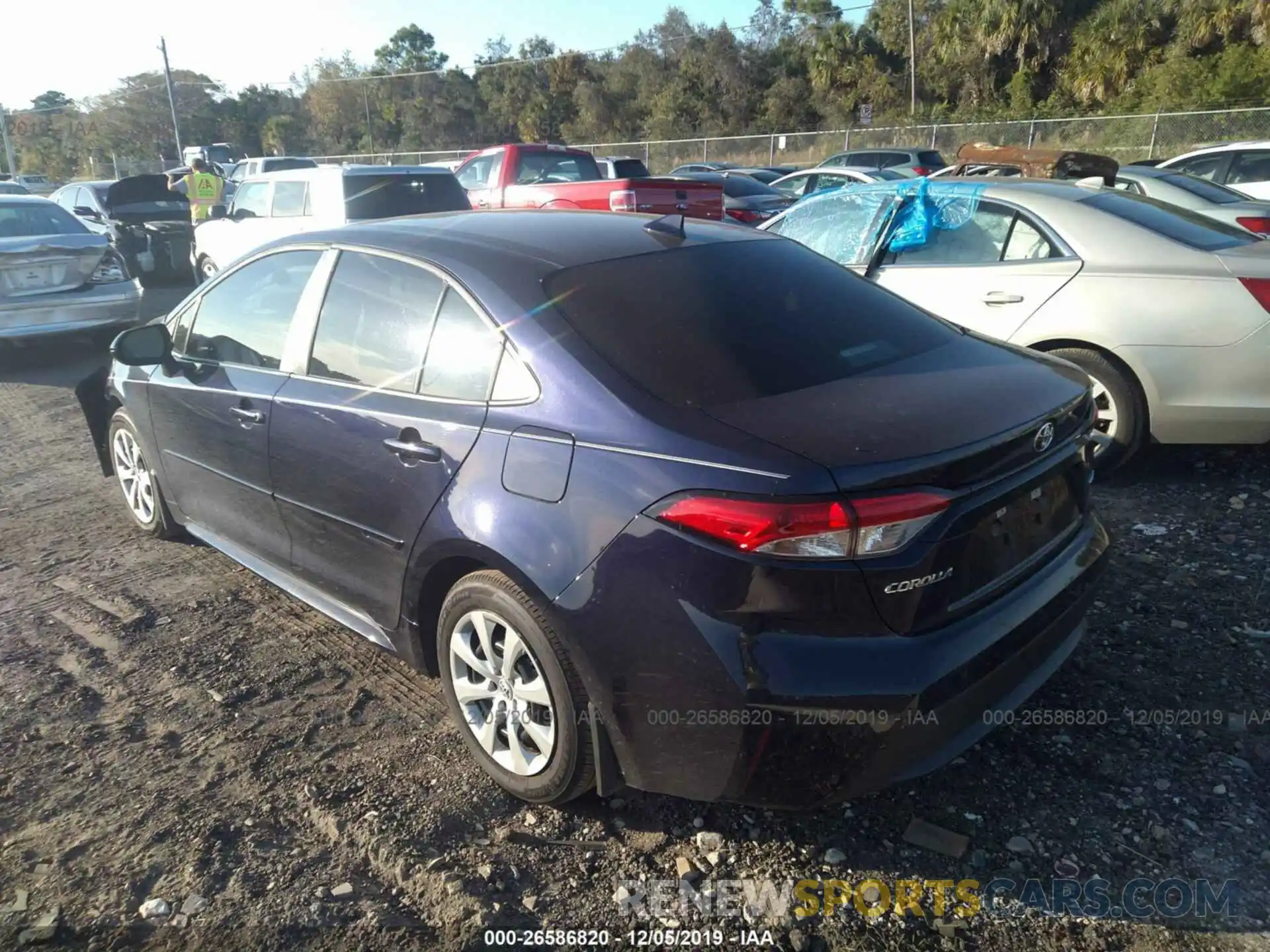 3 Photograph of a damaged car 5YFEPRAE0LP025765 TOYOTA COROLLA 2020