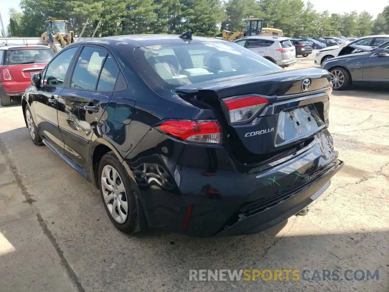 3 Photograph of a damaged car 5YFEPRAE0LP025989 TOYOTA COROLLA 2020