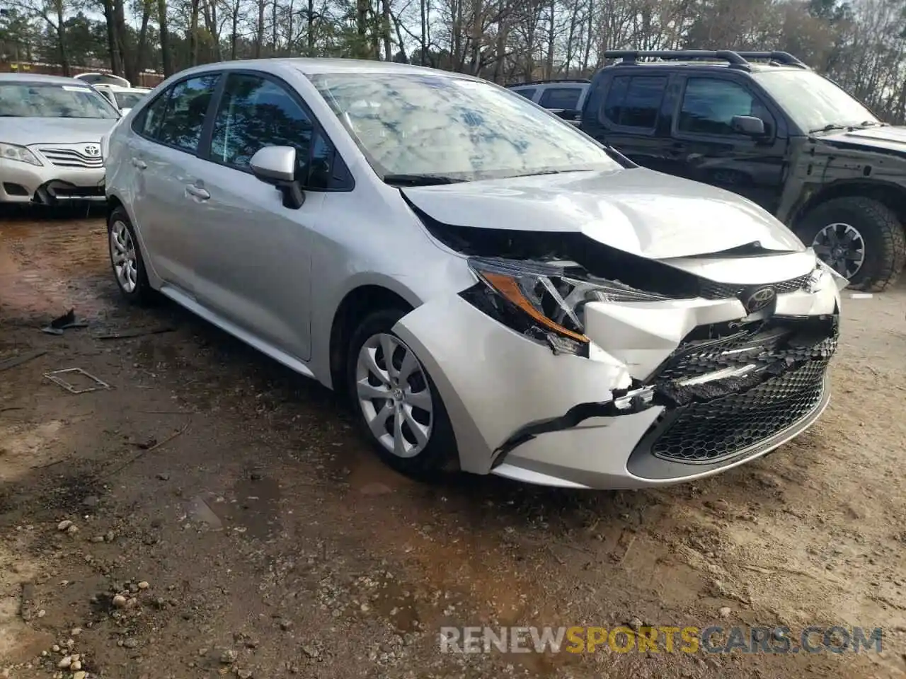 1 Photograph of a damaged car 5YFEPRAE0LP026169 TOYOTA COROLLA 2020