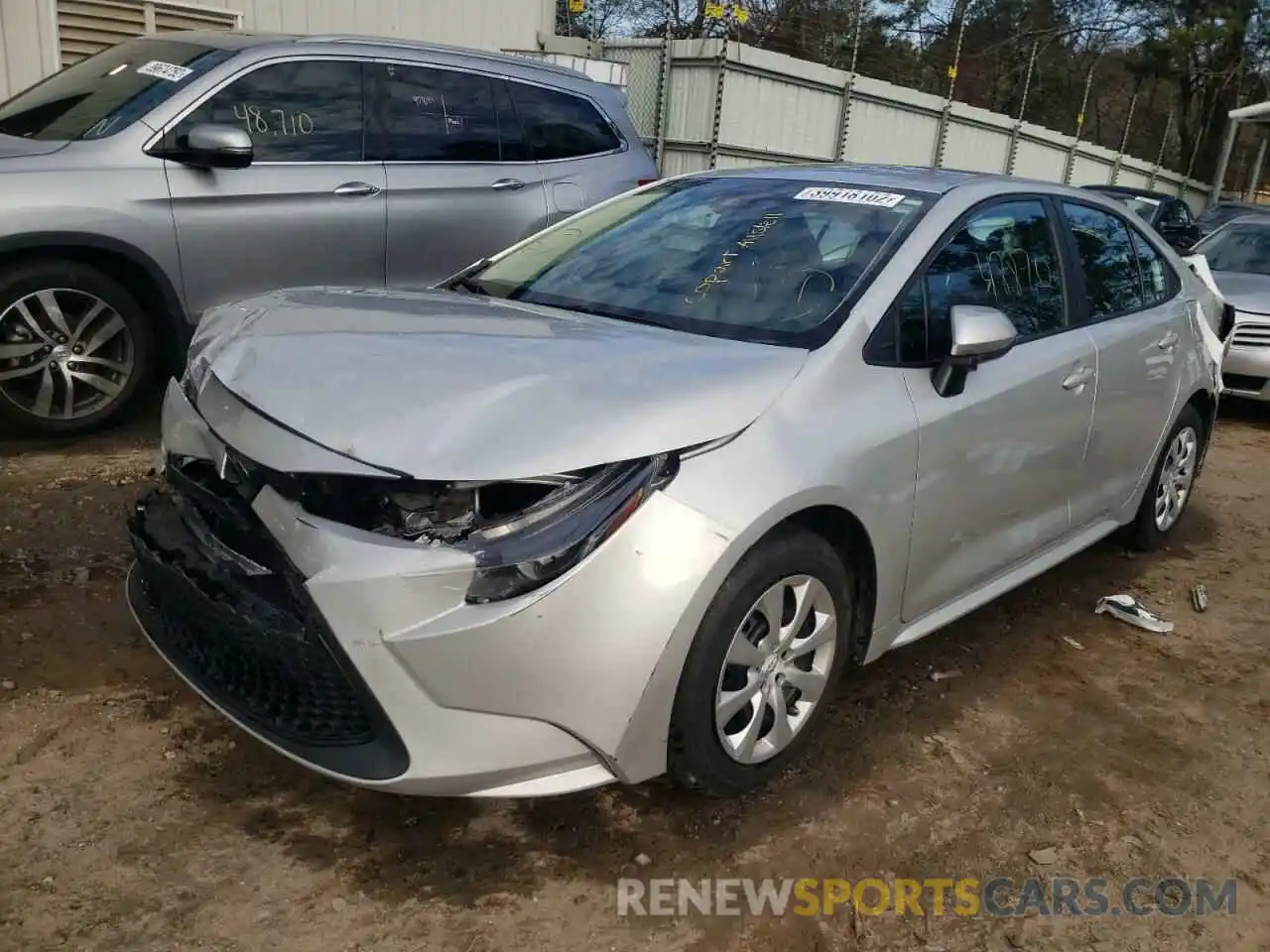 2 Photograph of a damaged car 5YFEPRAE0LP026169 TOYOTA COROLLA 2020