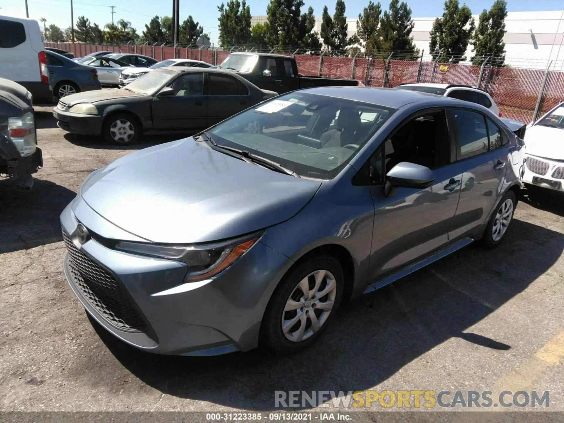 2 Photograph of a damaged car 5YFEPRAE0LP027581 TOYOTA COROLLA 2020