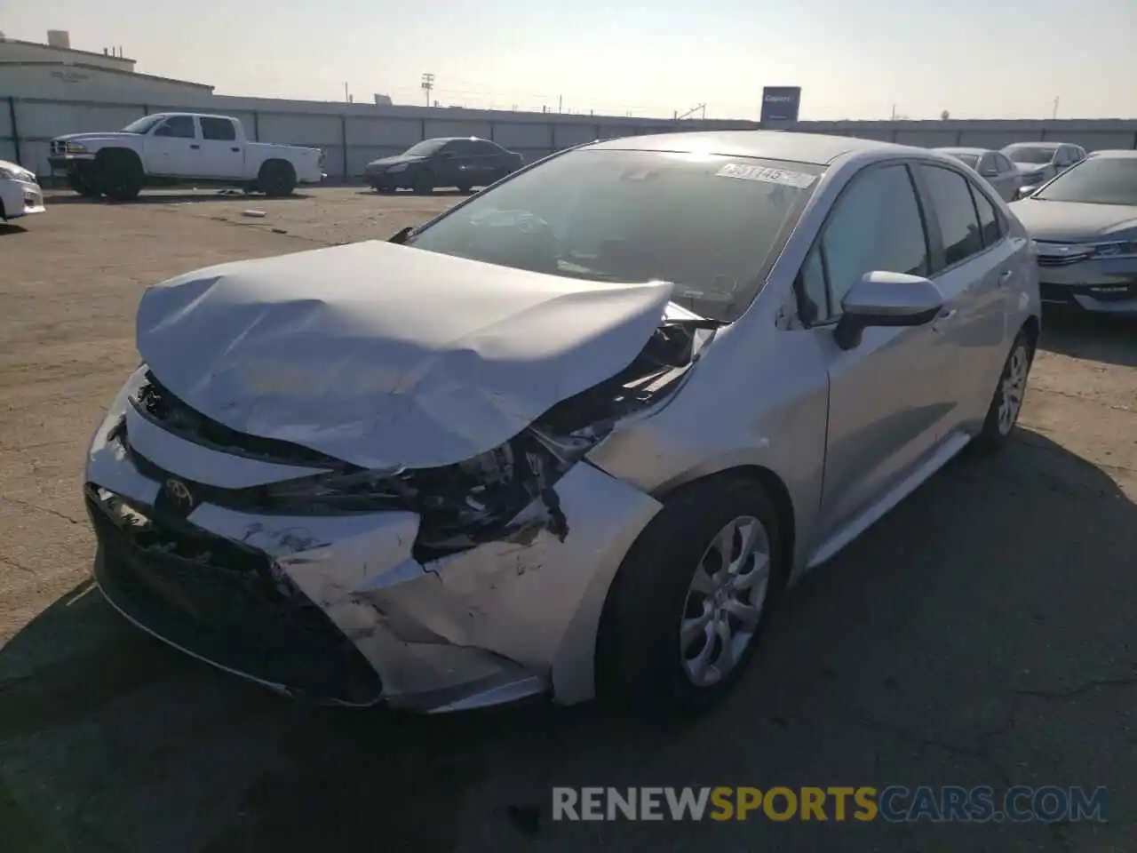 2 Photograph of a damaged car 5YFEPRAE0LP027600 TOYOTA COROLLA 2020