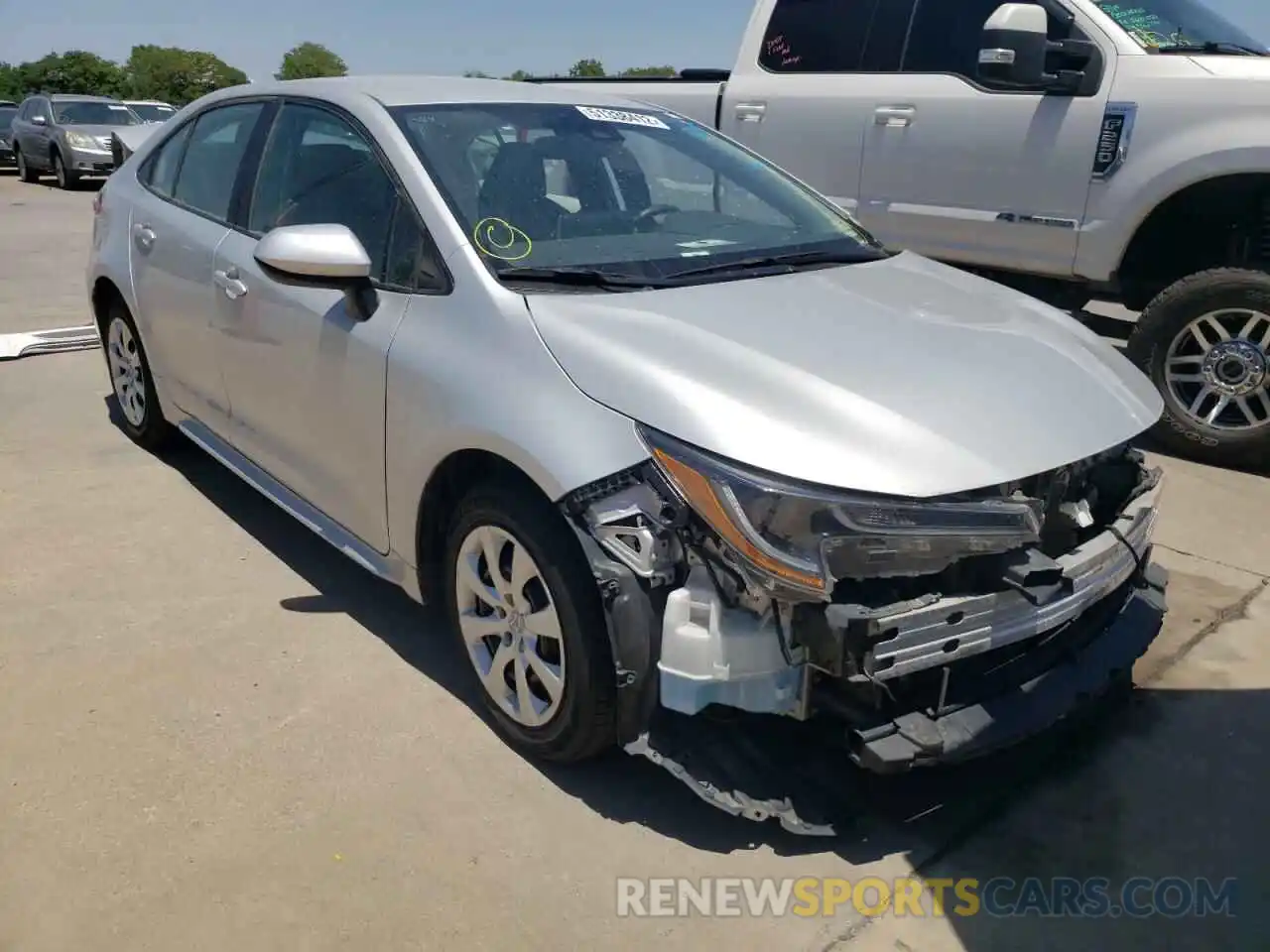 1 Photograph of a damaged car 5YFEPRAE0LP027743 TOYOTA COROLLA 2020