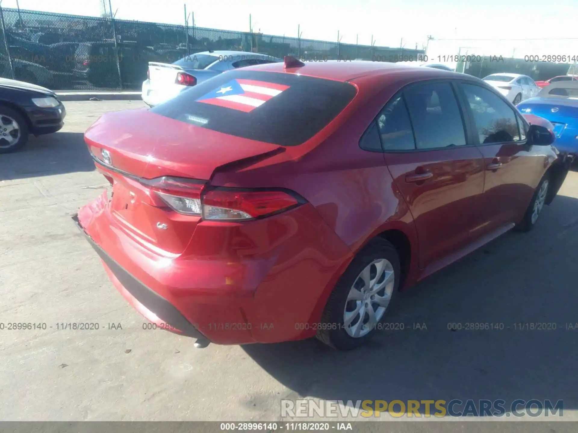 4 Photograph of a damaged car 5YFEPRAE0LP027838 TOYOTA COROLLA 2020