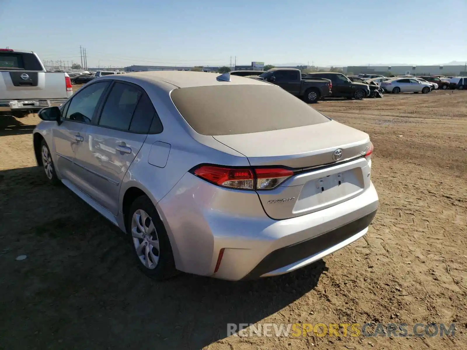 3 Photograph of a damaged car 5YFEPRAE0LP028164 TOYOTA COROLLA 2020