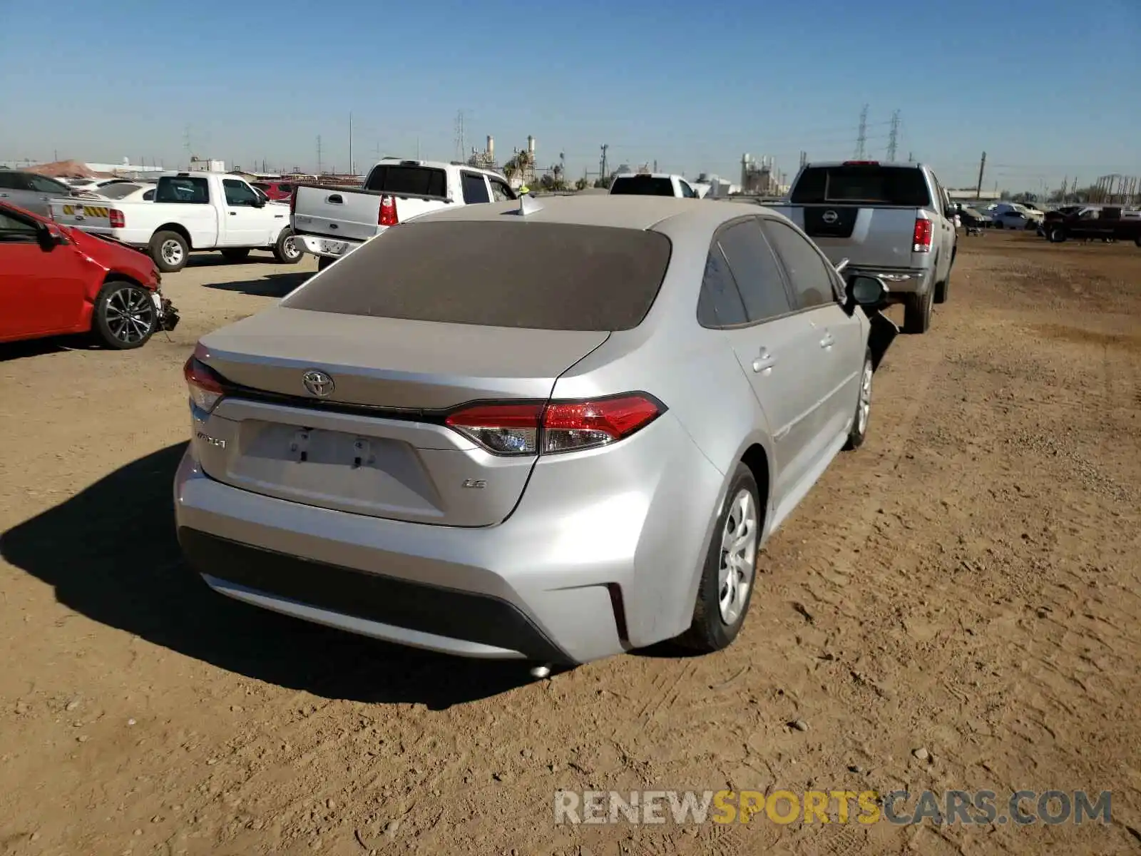 4 Photograph of a damaged car 5YFEPRAE0LP028164 TOYOTA COROLLA 2020