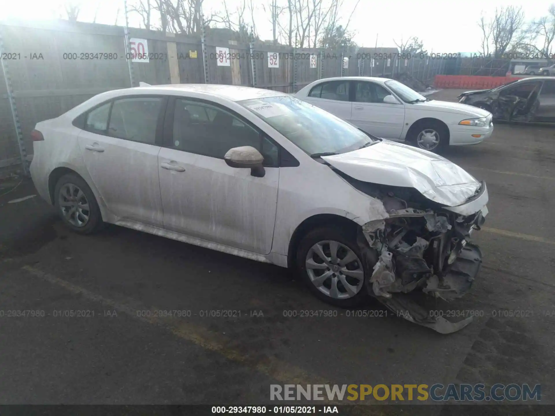 1 Photograph of a damaged car 5YFEPRAE0LP028276 TOYOTA COROLLA 2020