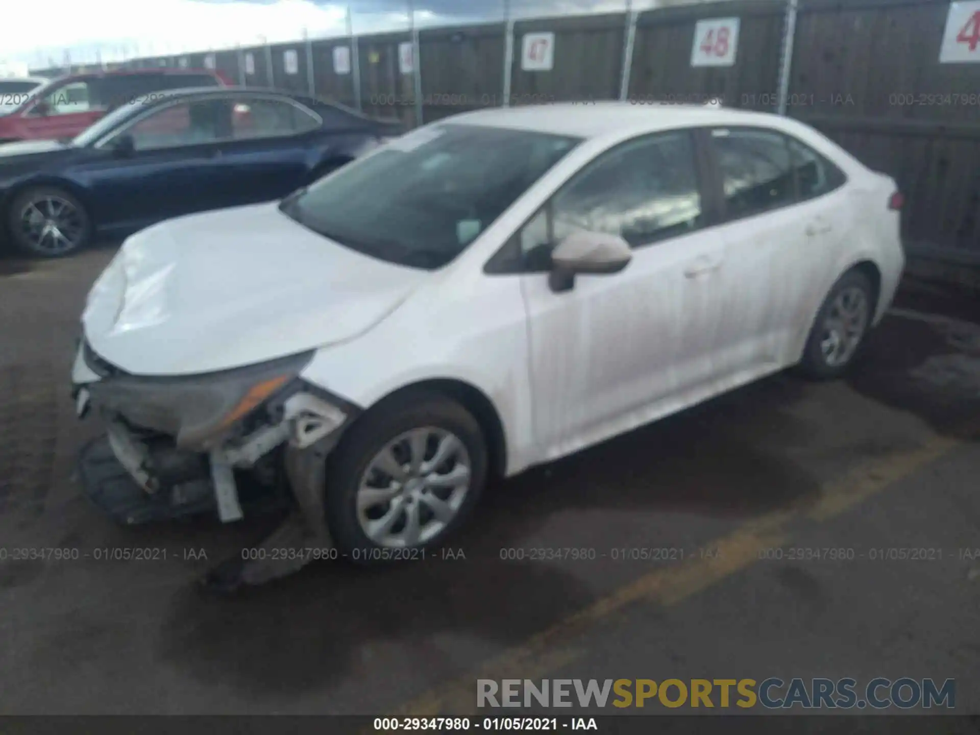 2 Photograph of a damaged car 5YFEPRAE0LP028276 TOYOTA COROLLA 2020