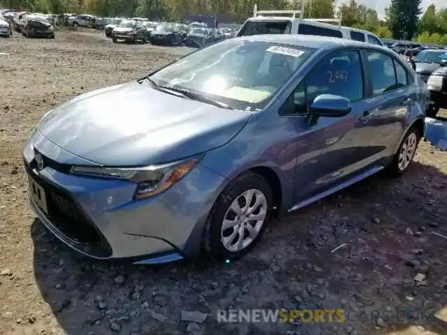 2 Photograph of a damaged car 5YFEPRAE0LP028780 TOYOTA COROLLA 2020