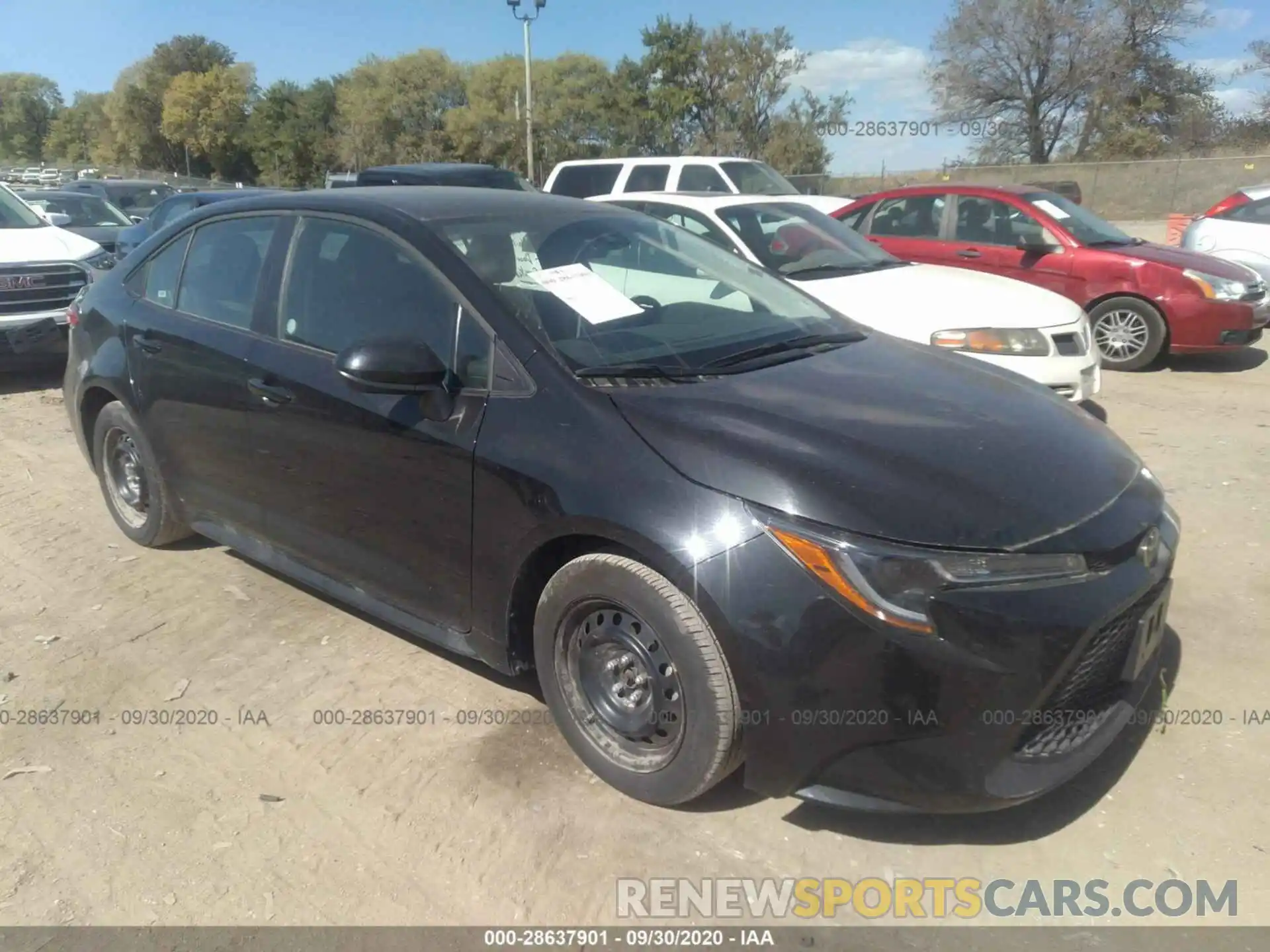 1 Photograph of a damaged car 5YFEPRAE0LP029136 TOYOTA COROLLA 2020