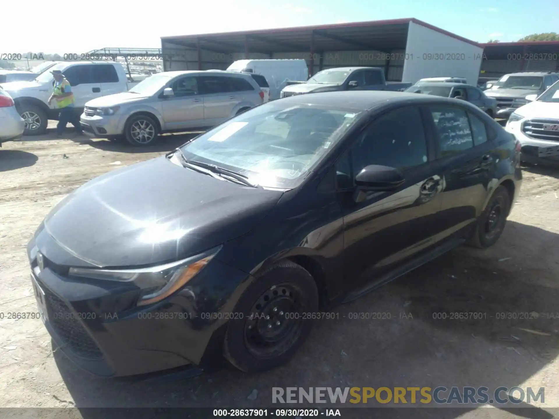 2 Photograph of a damaged car 5YFEPRAE0LP029136 TOYOTA COROLLA 2020