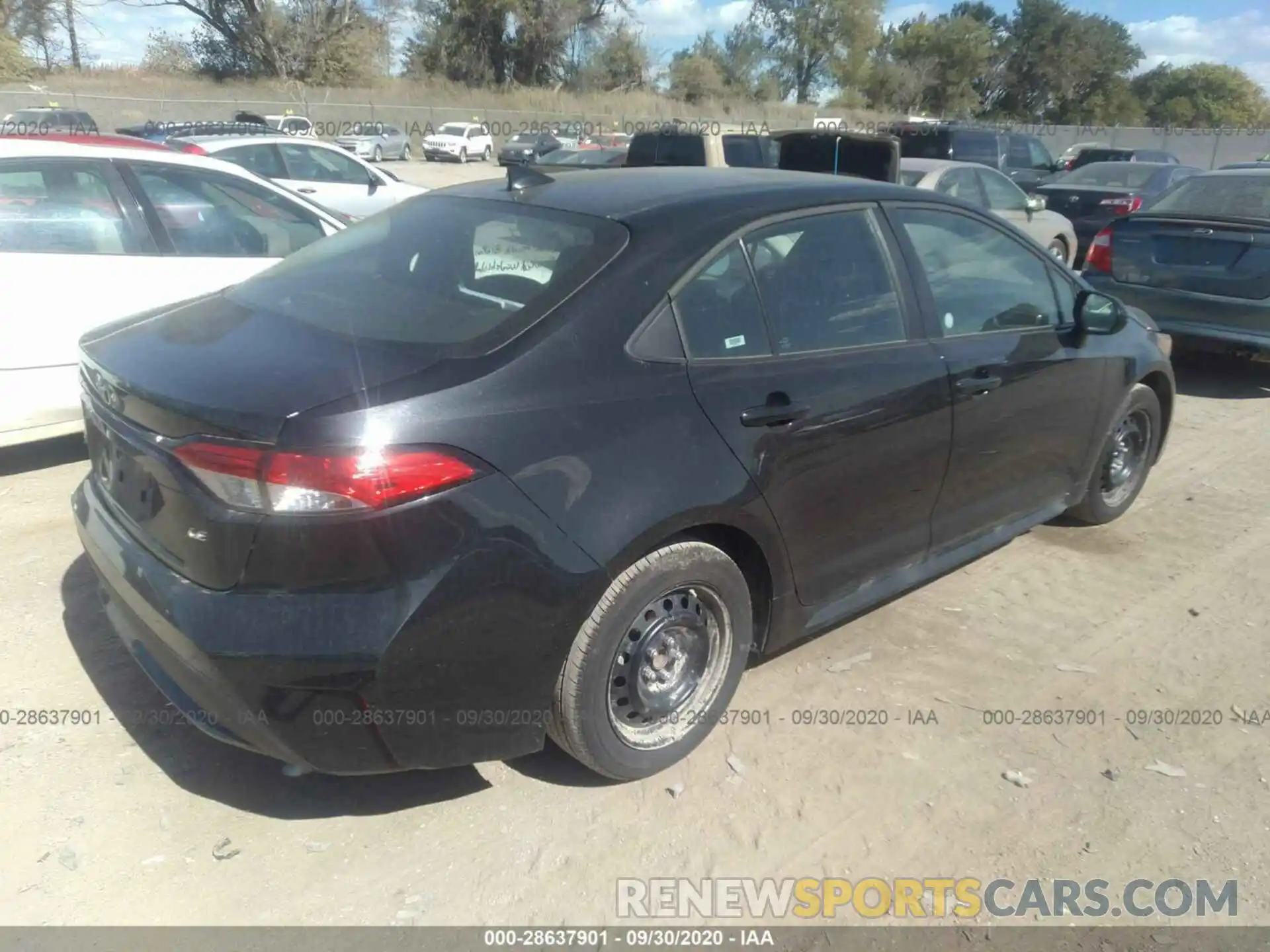 4 Photograph of a damaged car 5YFEPRAE0LP029136 TOYOTA COROLLA 2020