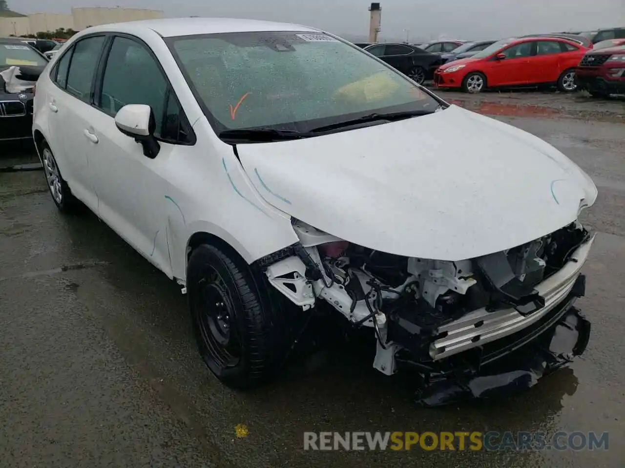 1 Photograph of a damaged car 5YFEPRAE0LP029489 TOYOTA COROLLA 2020