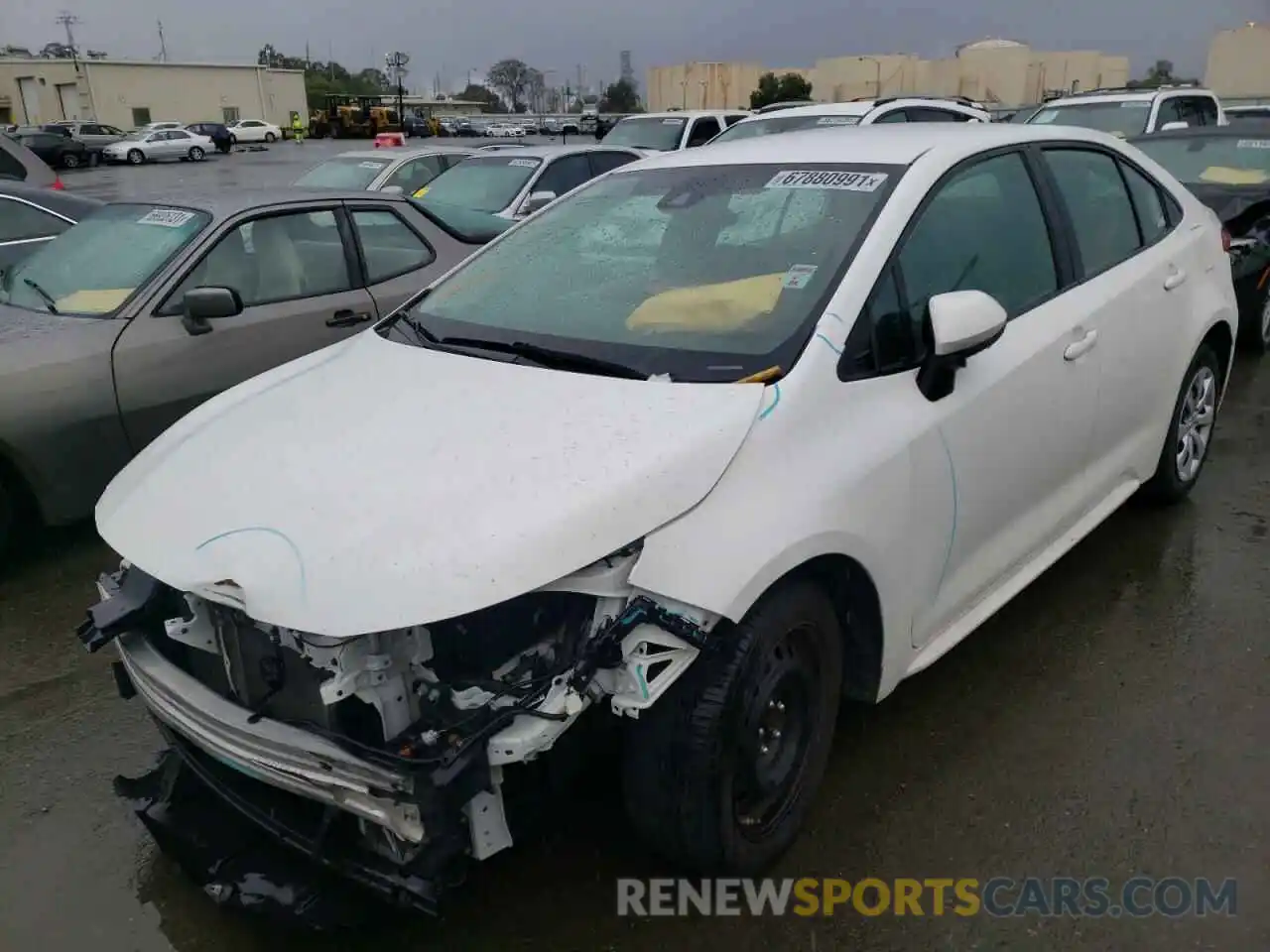 2 Photograph of a damaged car 5YFEPRAE0LP029489 TOYOTA COROLLA 2020