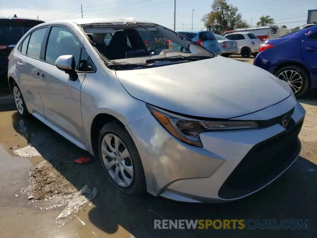 1 Photograph of a damaged car 5YFEPRAE0LP029492 TOYOTA COROLLA 2020