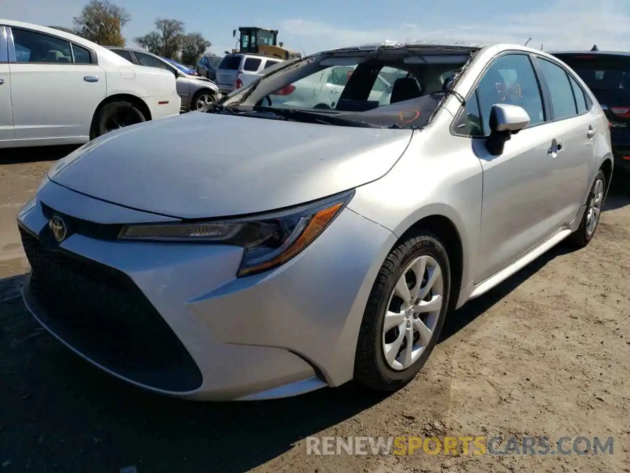 2 Photograph of a damaged car 5YFEPRAE0LP029492 TOYOTA COROLLA 2020