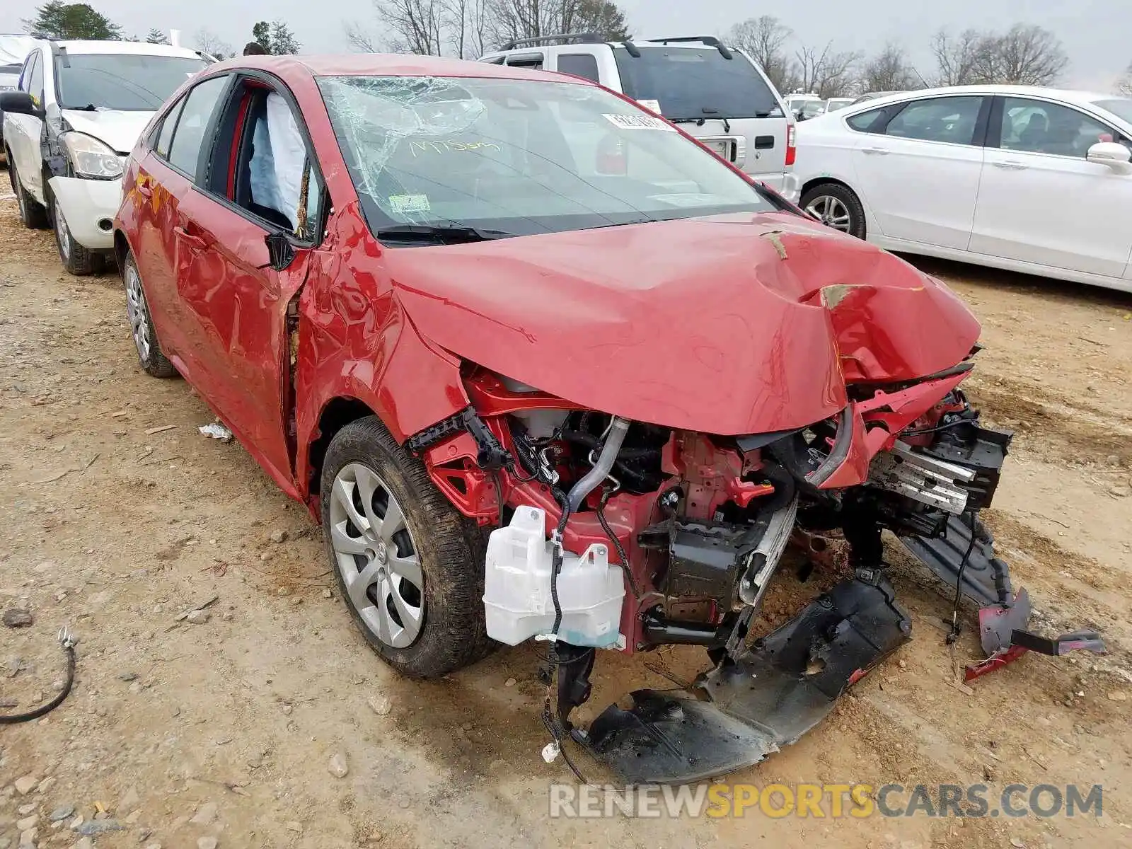 1 Photograph of a damaged car 5YFEPRAE0LP030819 TOYOTA COROLLA 2020