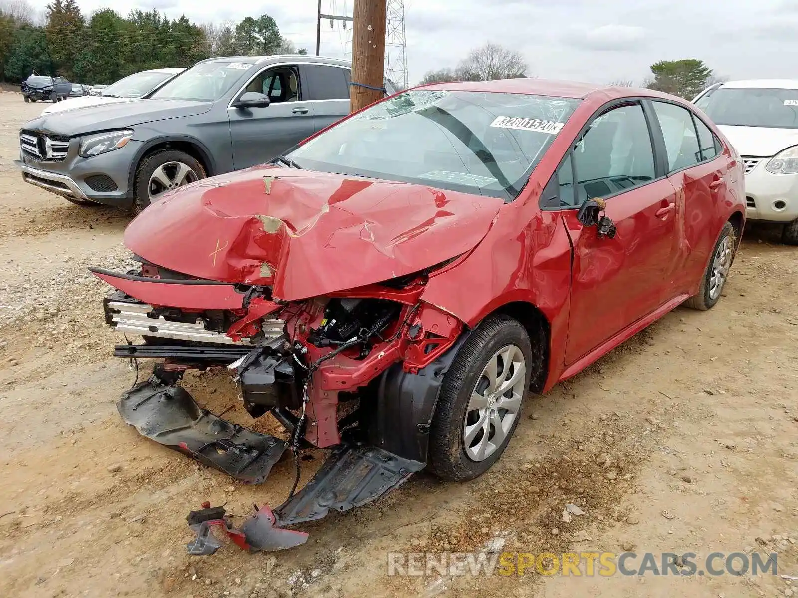 2 Photograph of a damaged car 5YFEPRAE0LP030819 TOYOTA COROLLA 2020