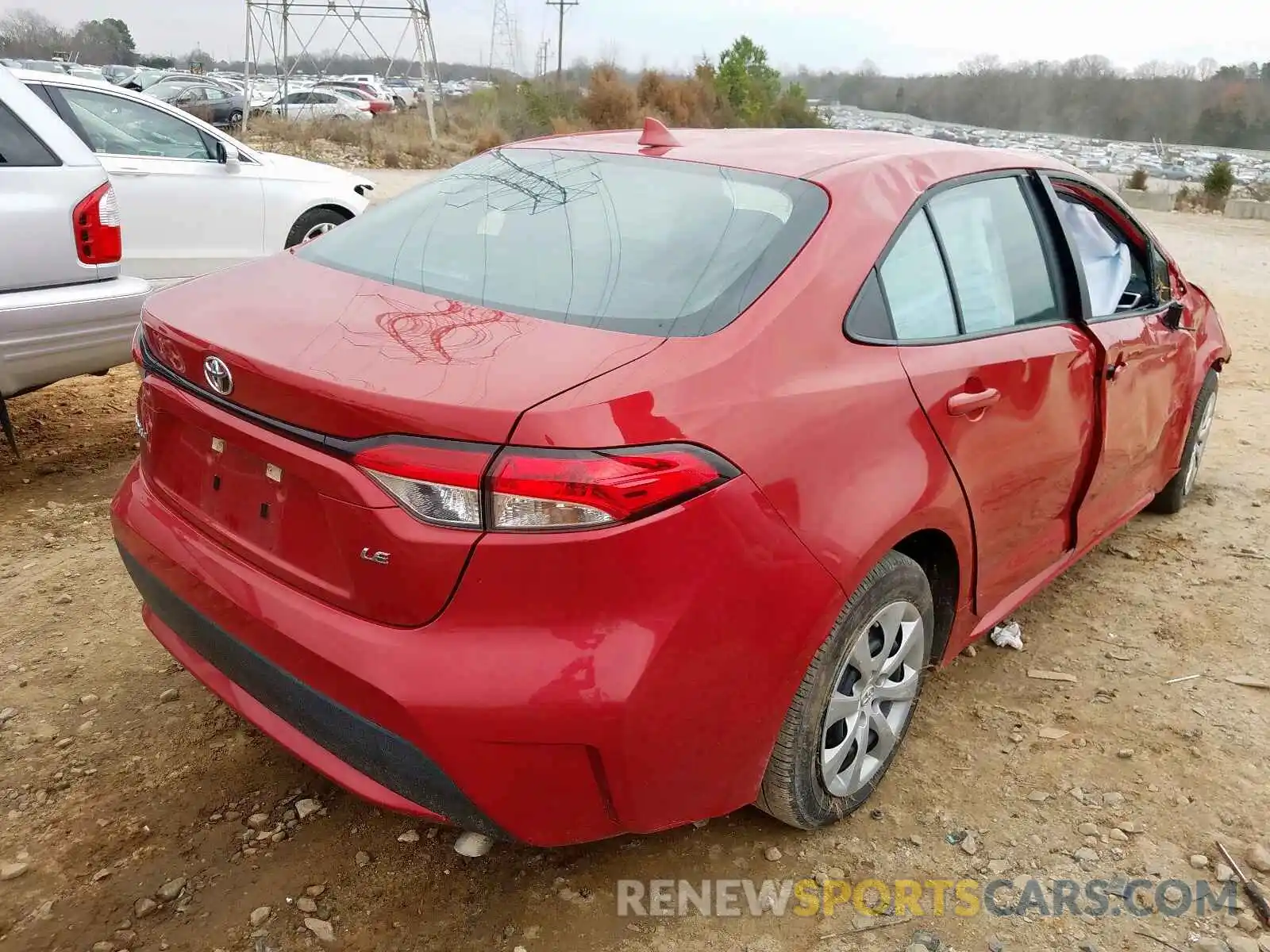 4 Photograph of a damaged car 5YFEPRAE0LP030819 TOYOTA COROLLA 2020