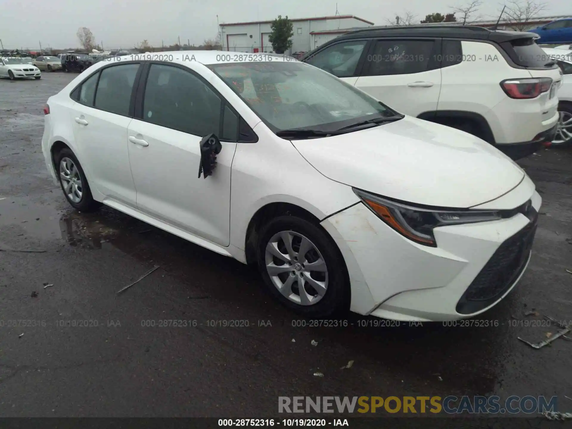 1 Photograph of a damaged car 5YFEPRAE0LP030965 TOYOTA COROLLA 2020