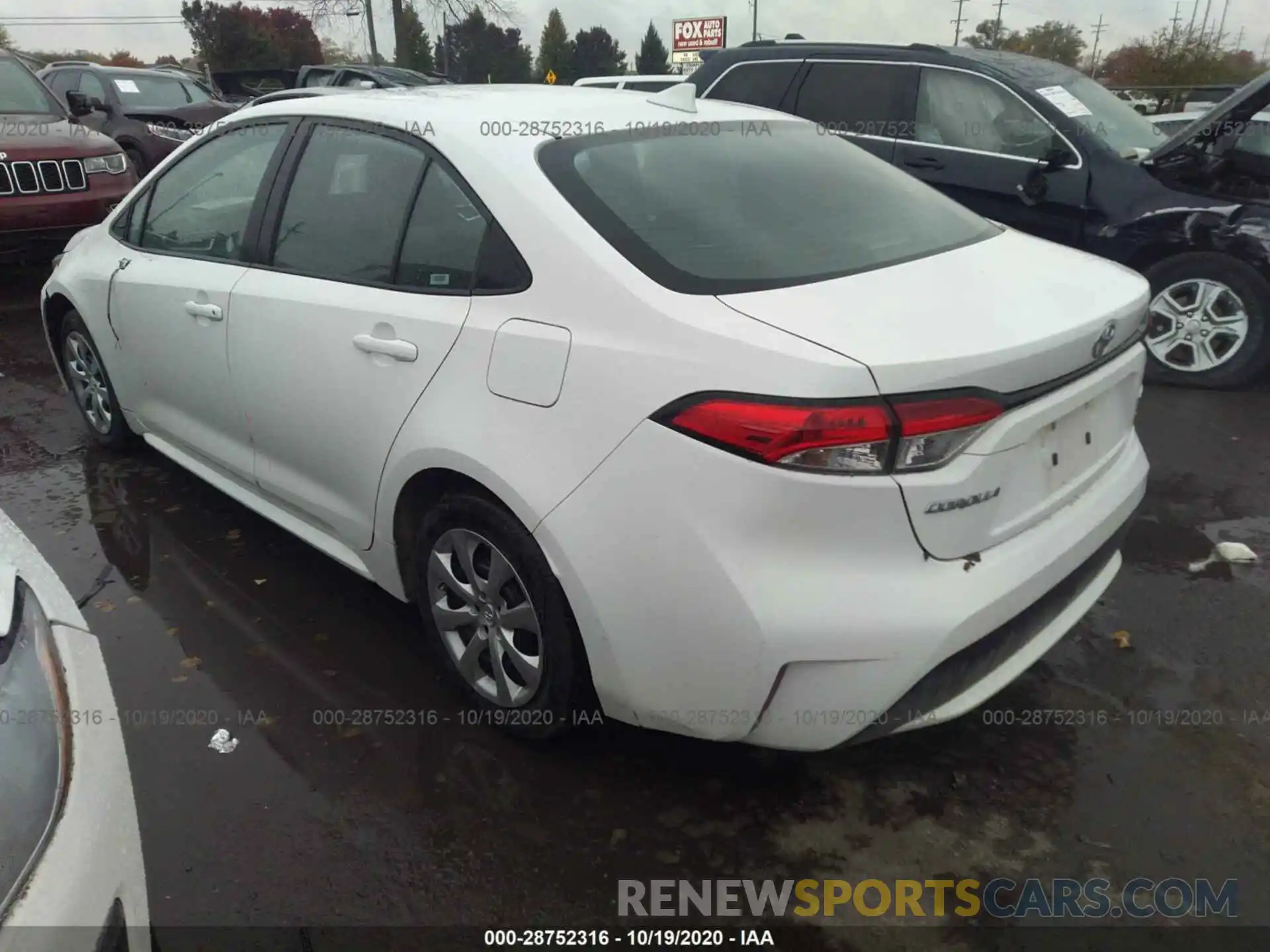 3 Photograph of a damaged car 5YFEPRAE0LP030965 TOYOTA COROLLA 2020