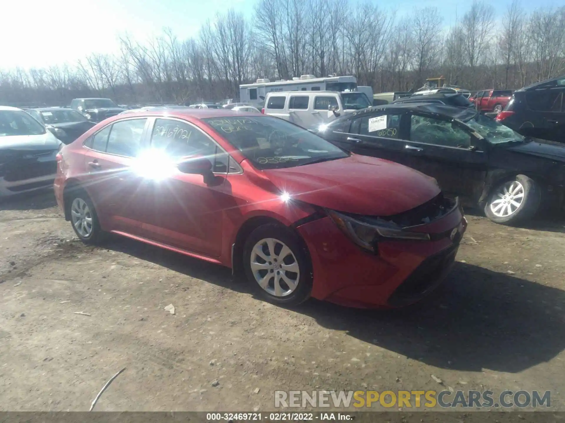 1 Photograph of a damaged car 5YFEPRAE0LP031209 TOYOTA COROLLA 2020