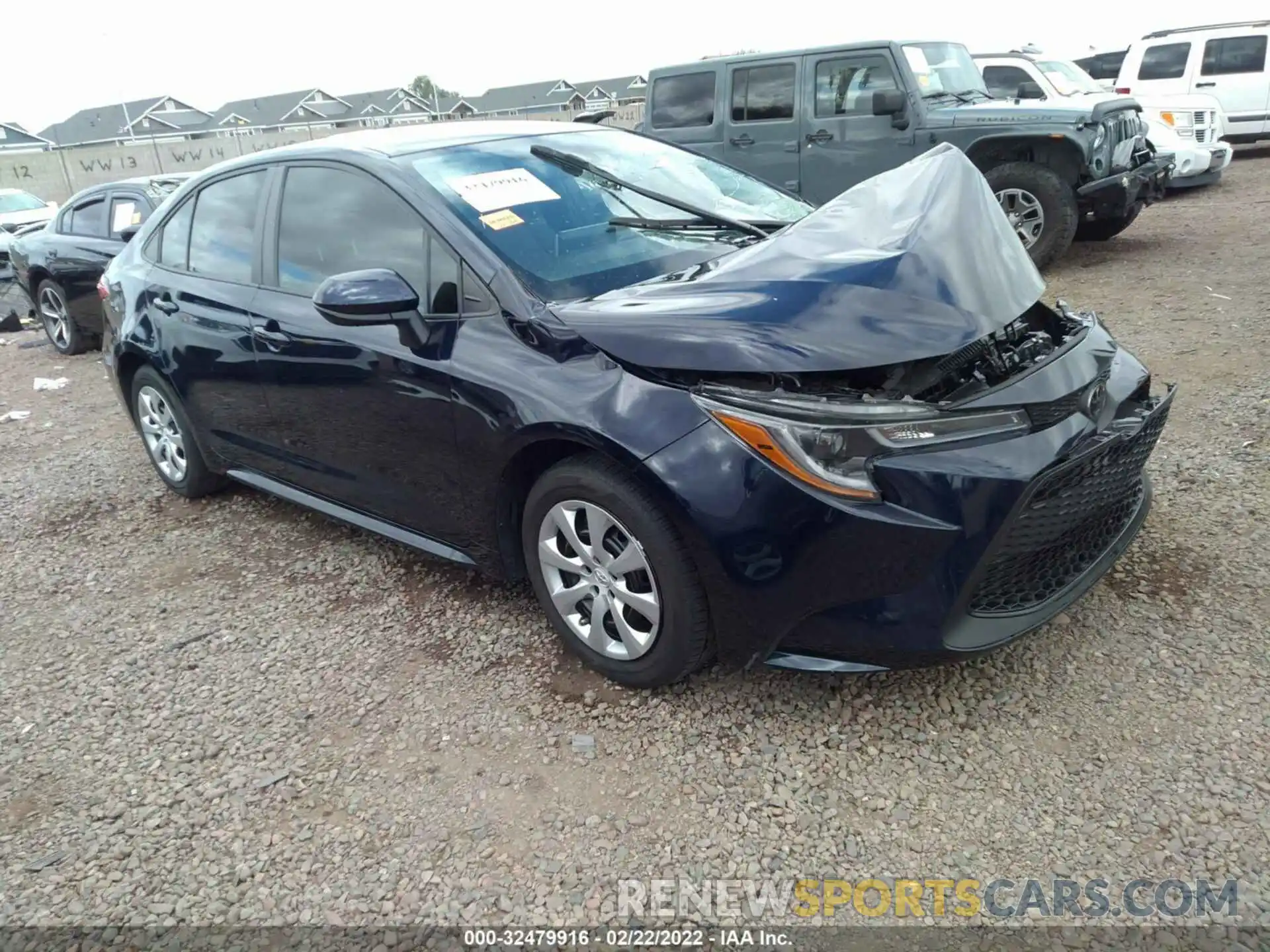 1 Photograph of a damaged car 5YFEPRAE0LP031503 TOYOTA COROLLA 2020