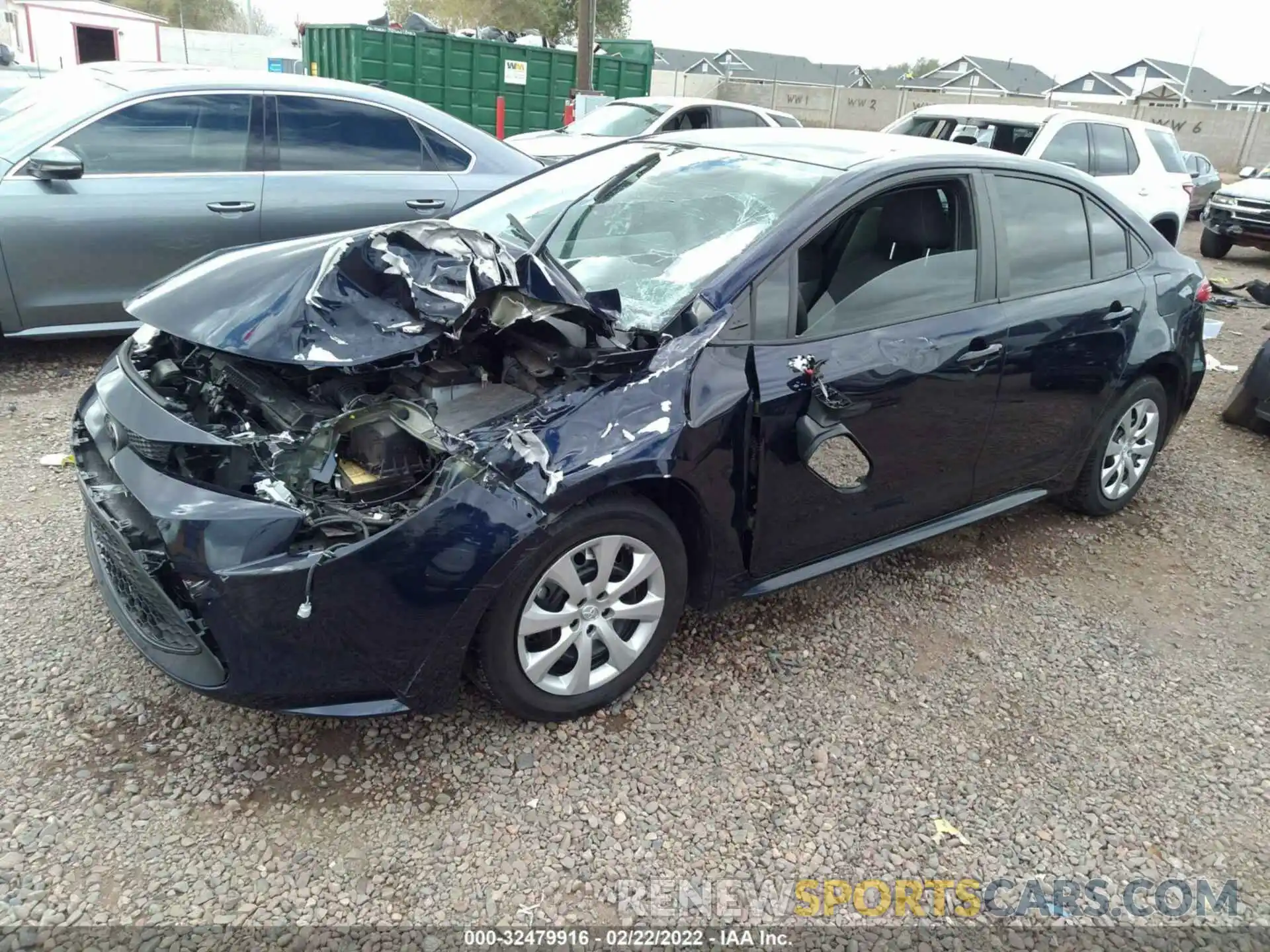 2 Photograph of a damaged car 5YFEPRAE0LP031503 TOYOTA COROLLA 2020