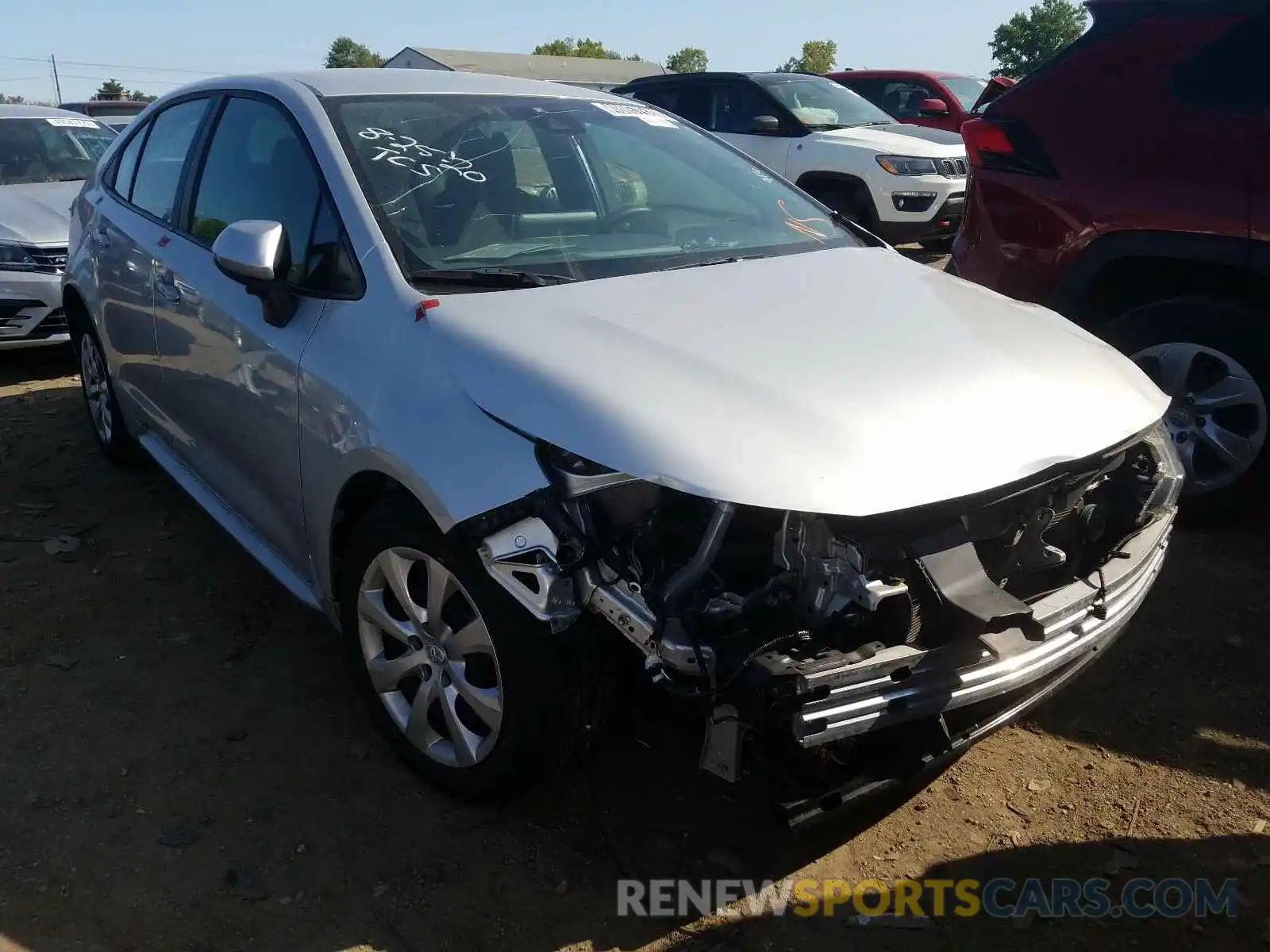 1 Photograph of a damaged car 5YFEPRAE0LP031629 TOYOTA COROLLA 2020