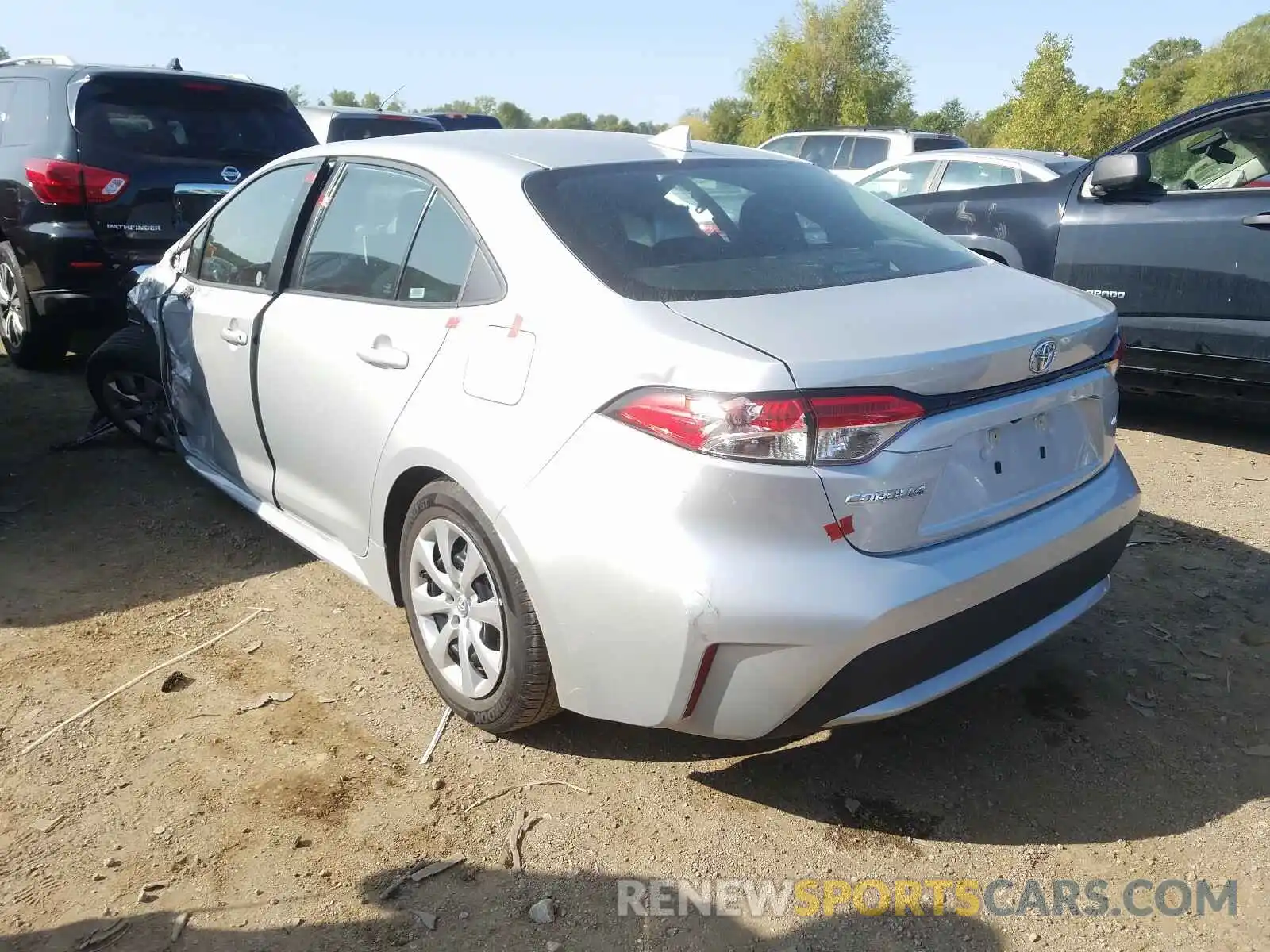 3 Photograph of a damaged car 5YFEPRAE0LP031629 TOYOTA COROLLA 2020