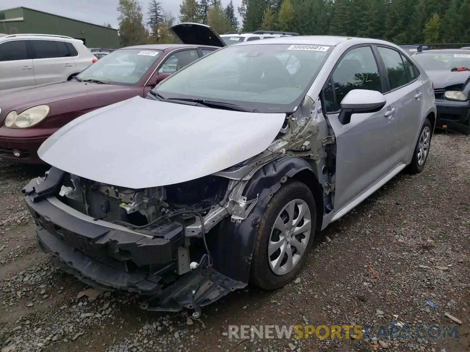 2 Photograph of a damaged car 5YFEPRAE0LP031677 TOYOTA COROLLA 2020