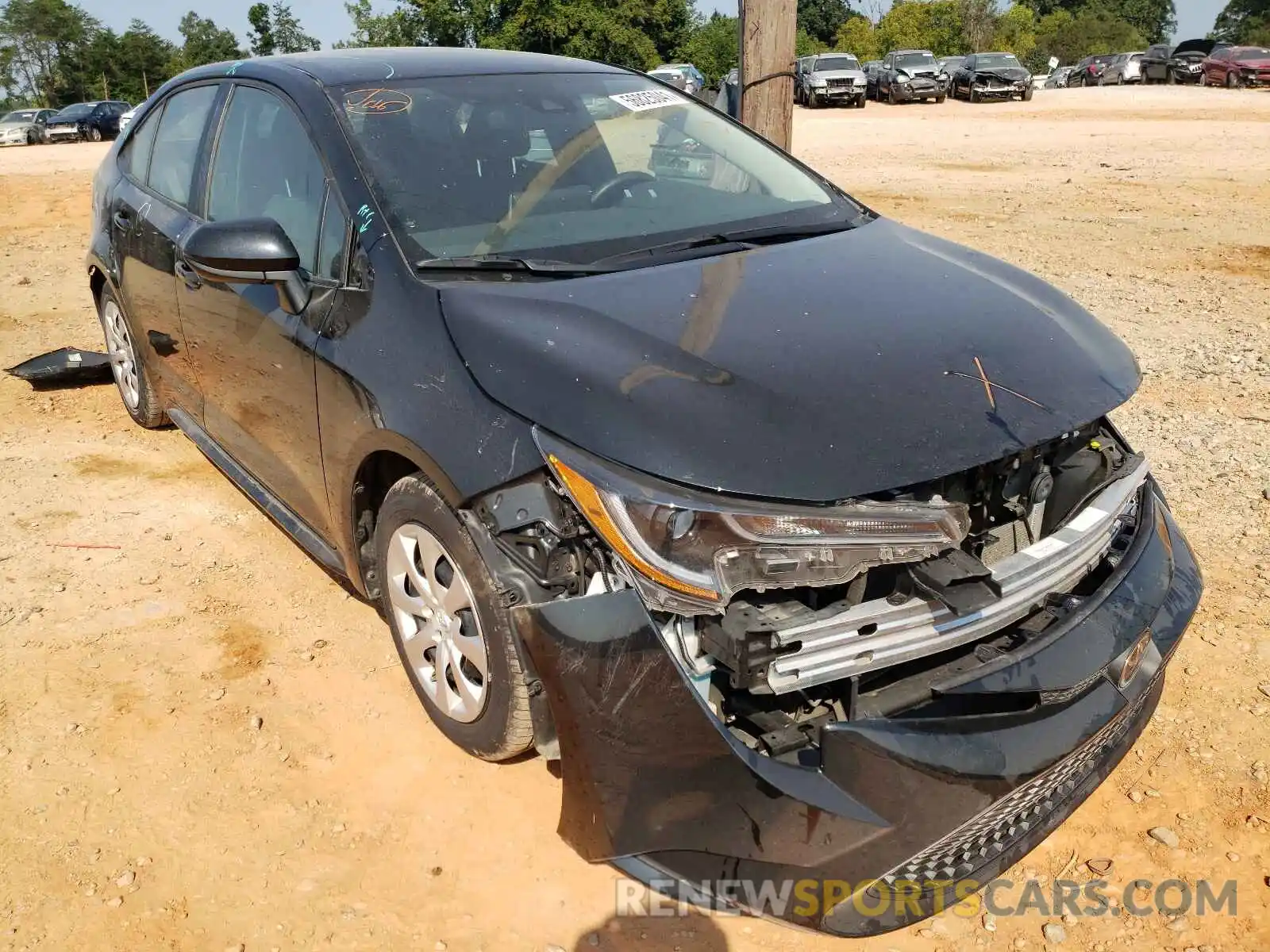 1 Photograph of a damaged car 5YFEPRAE0LP032344 TOYOTA COROLLA 2020